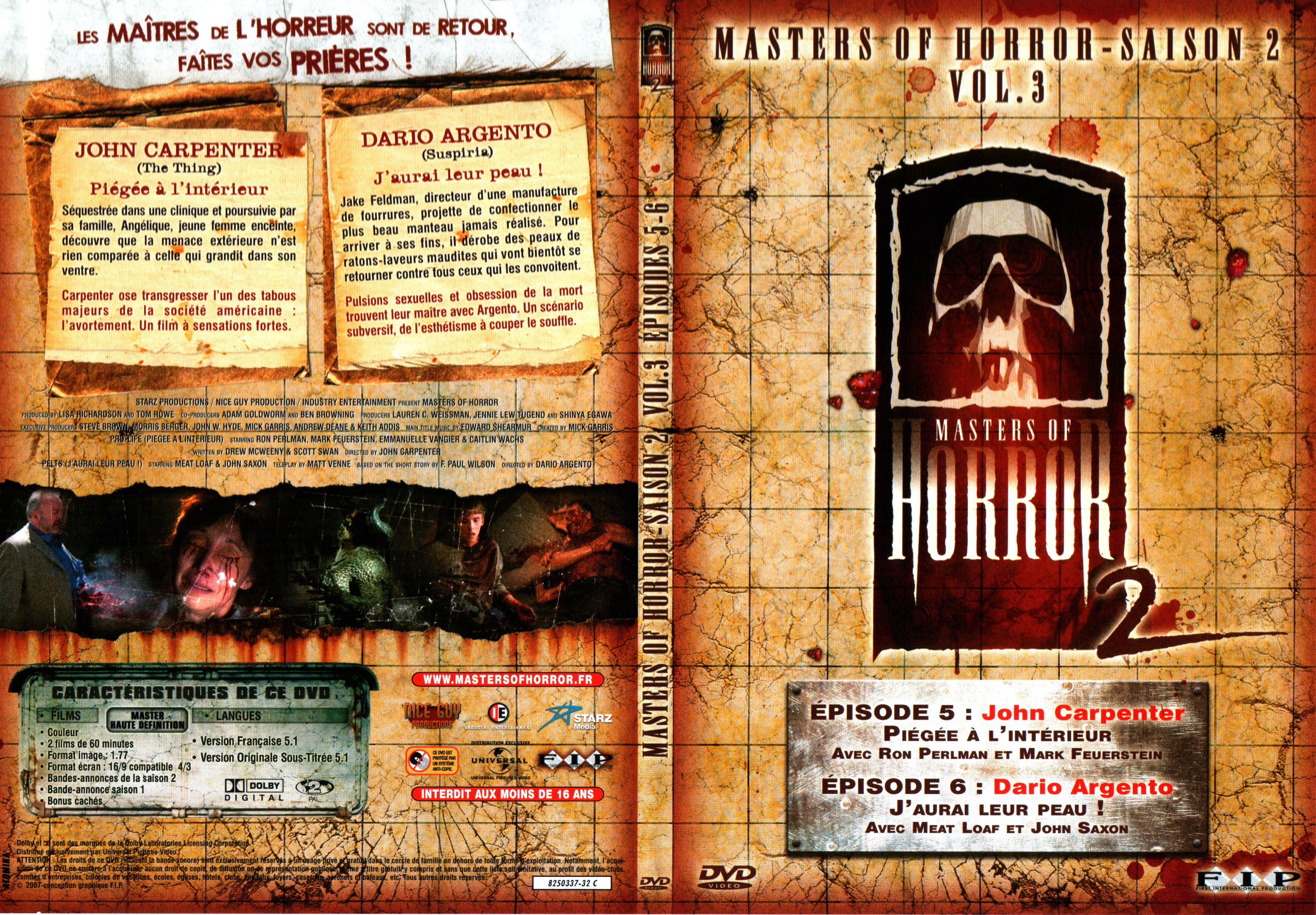 Jaquette DVD Masters of horror Saison 2 vol 3