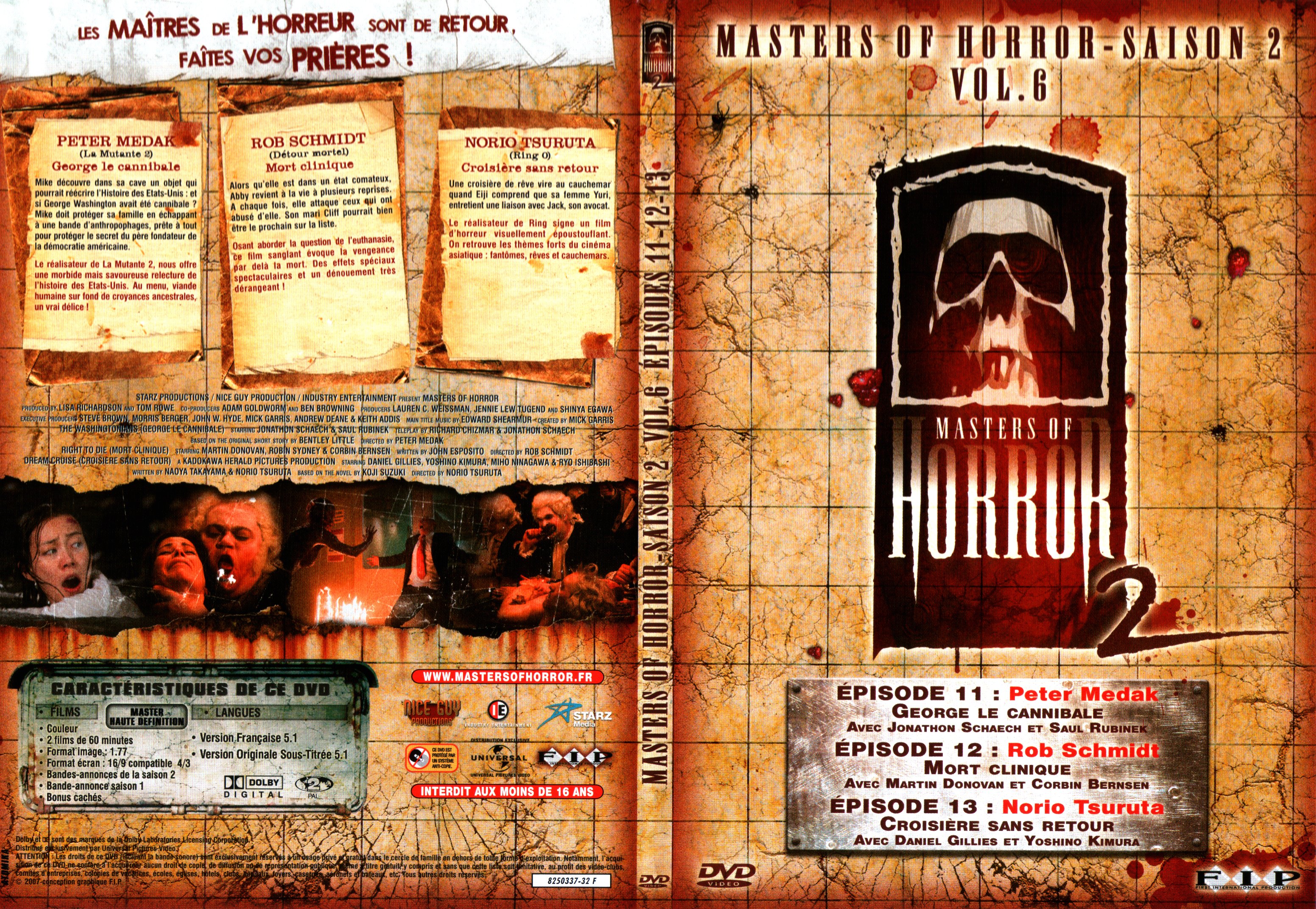 Jaquette DVD Masters of horror Saison 2 vol 6