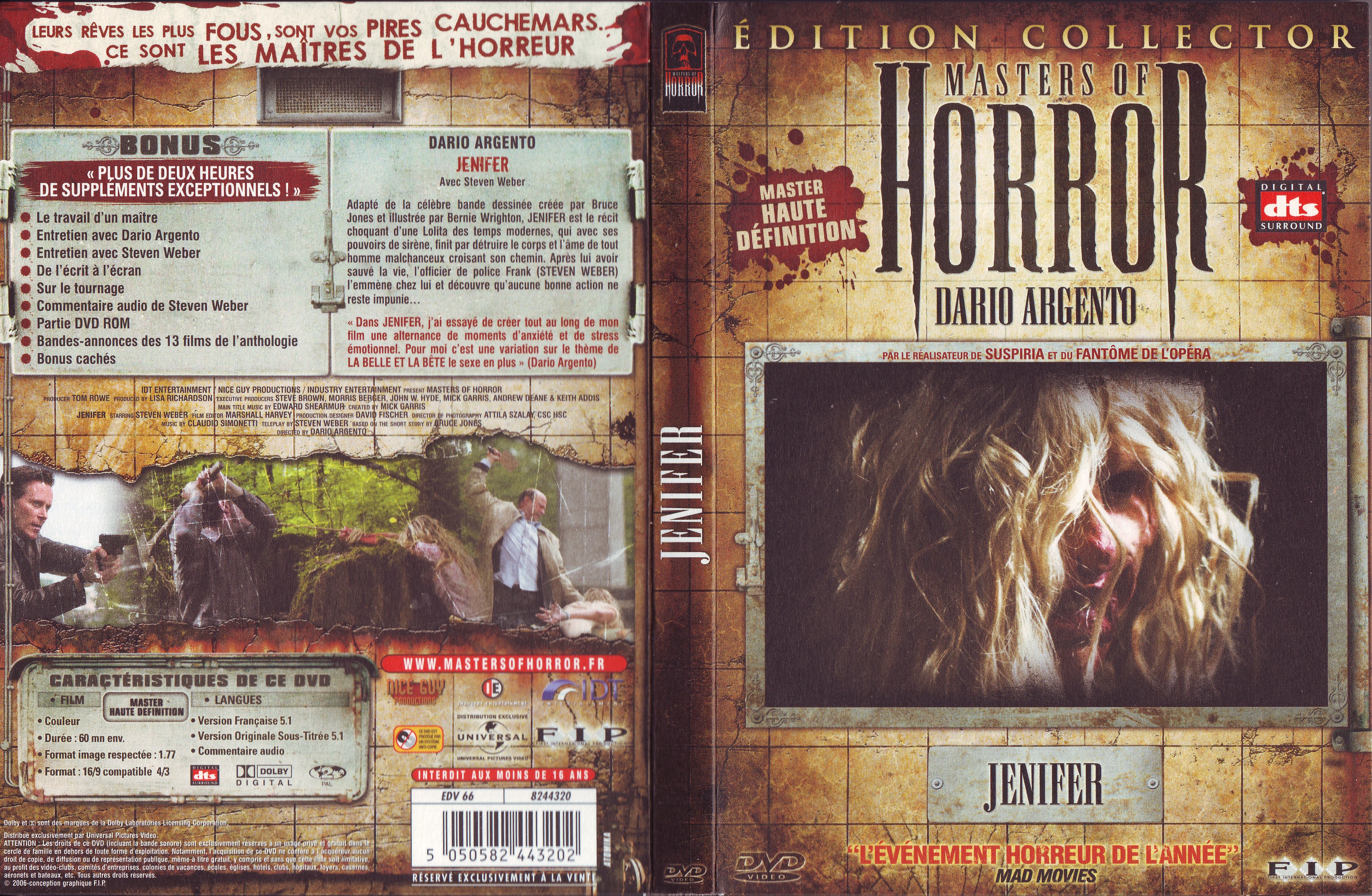 Jaquette DVD Masters of horror - Jenifer