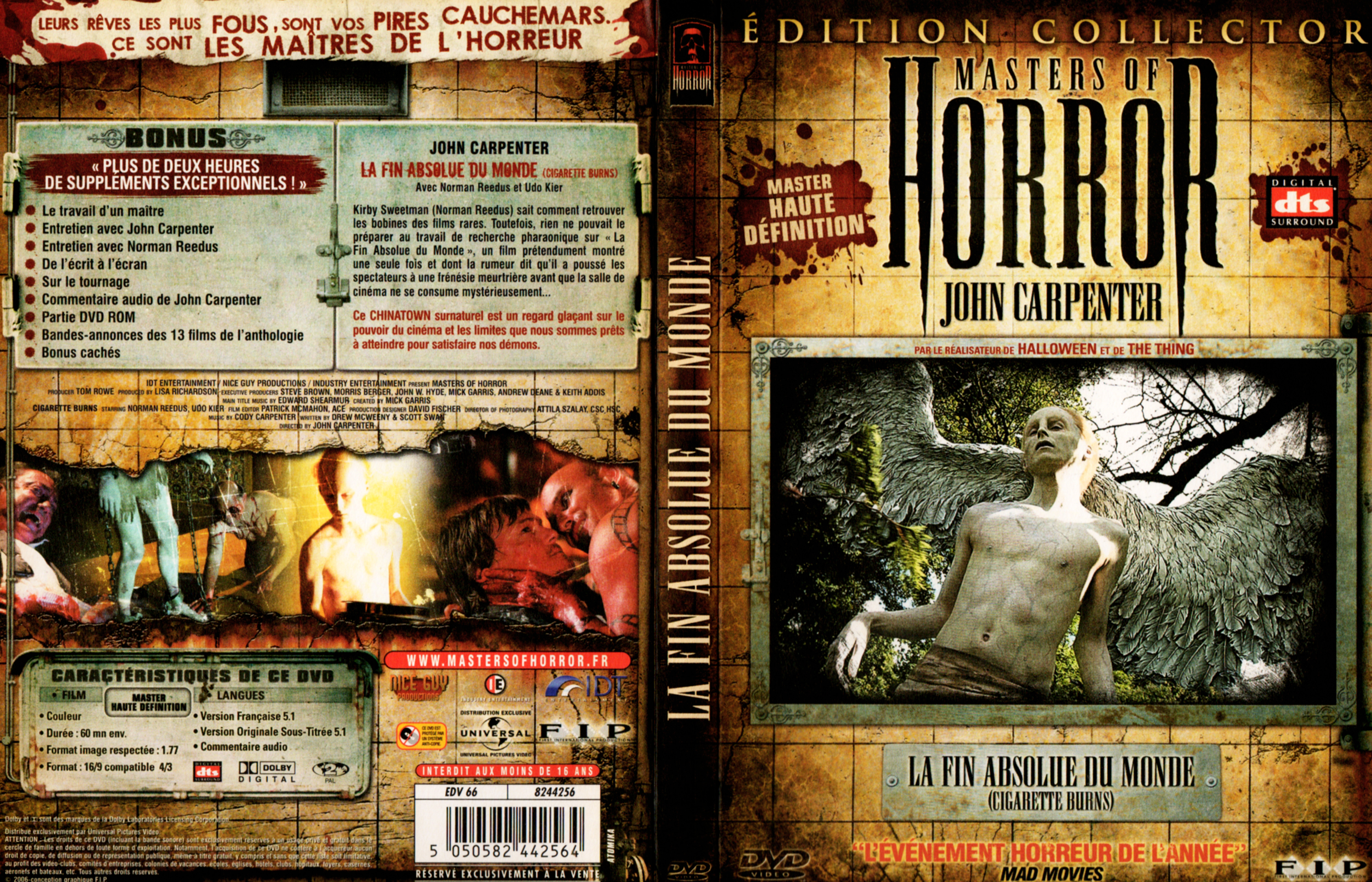 Jaquette DVD Masters of horror - La fin absolue du monde