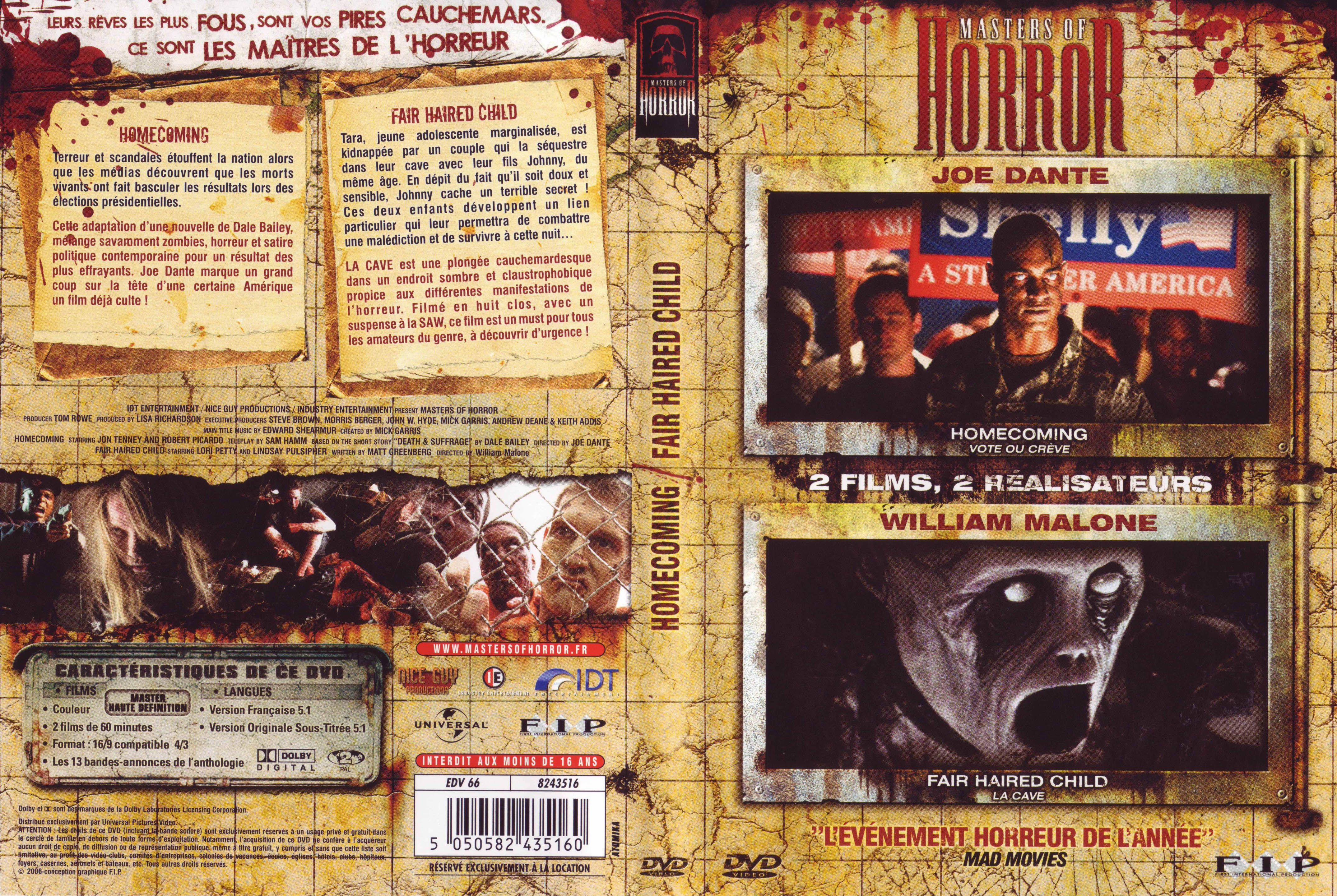 Jaquette DVD Masters of horror - Vote ou creve