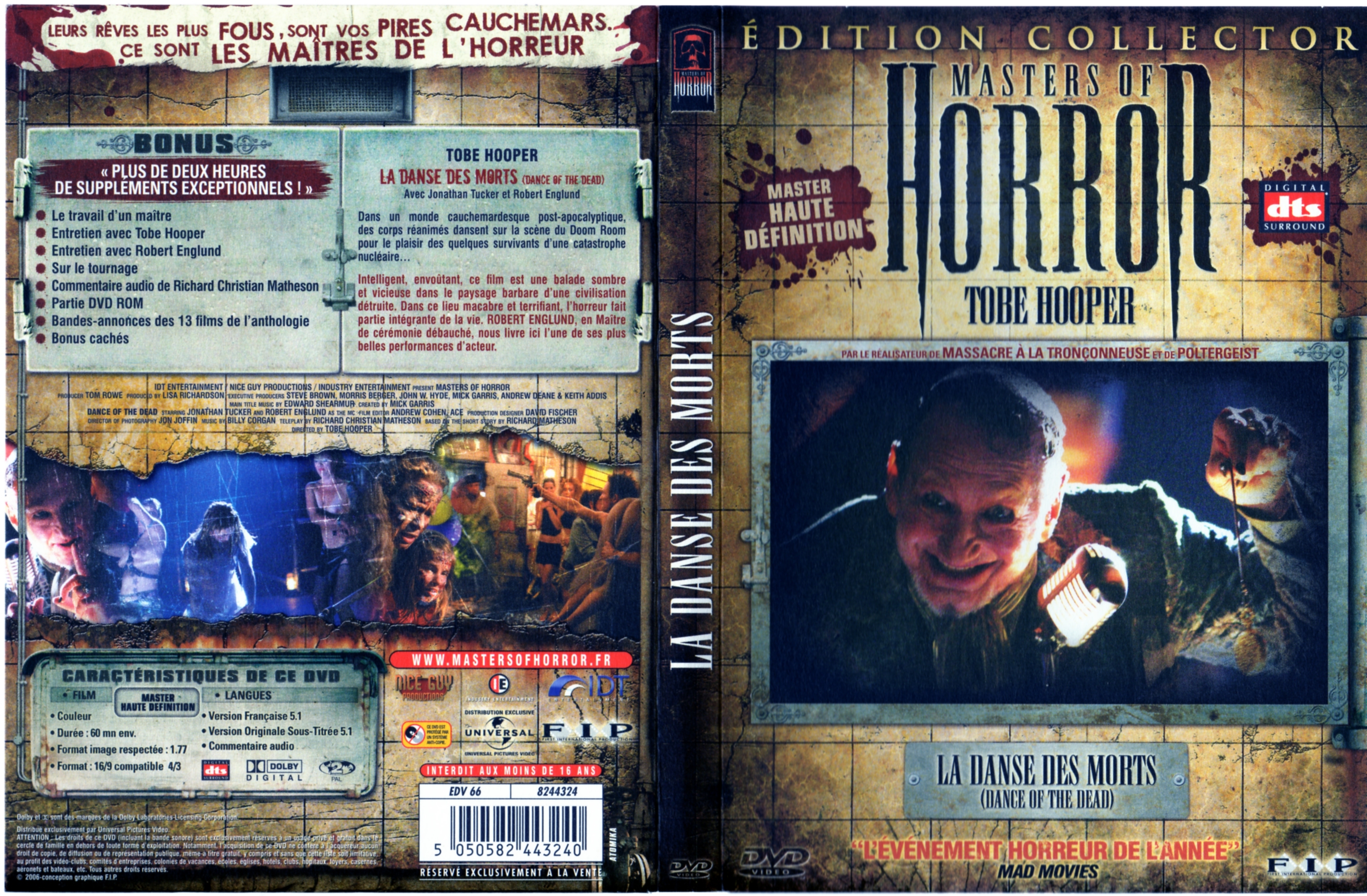 Jaquette DVD Masters of horror - la danse des morts