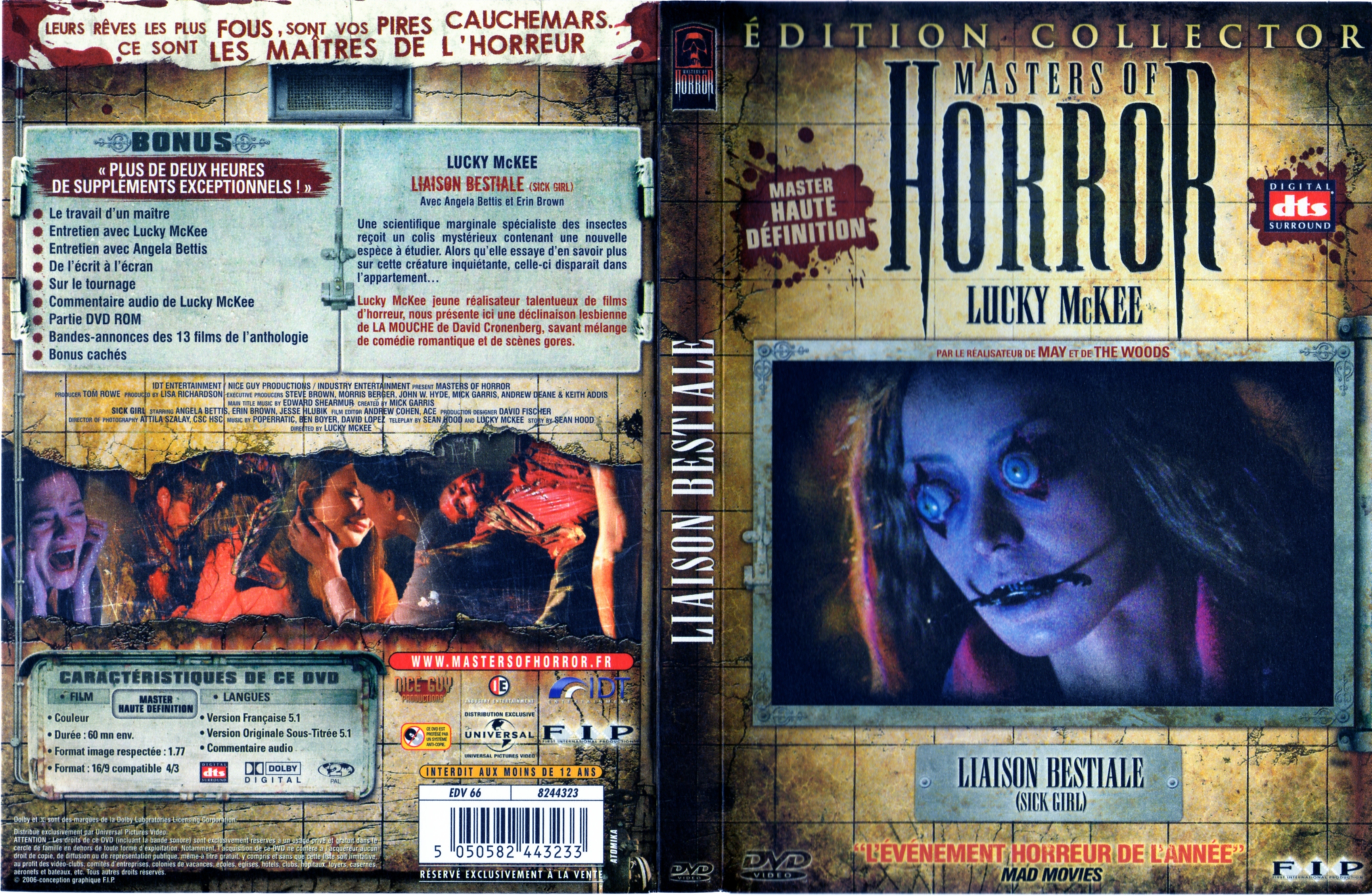 Jaquette DVD Masters of horror - liaison bestiale