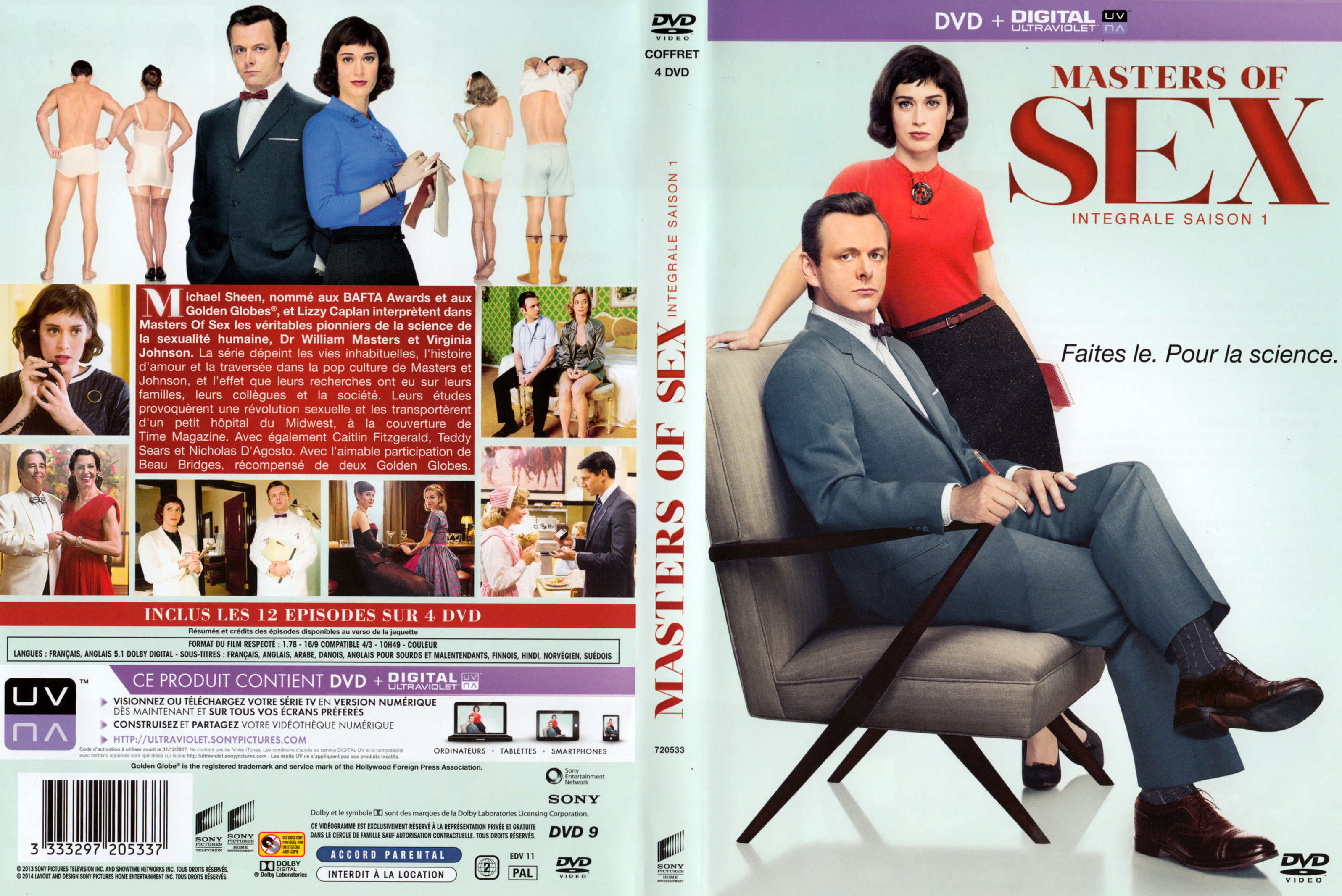 Jaquette DVD Masters of sex Saison 1