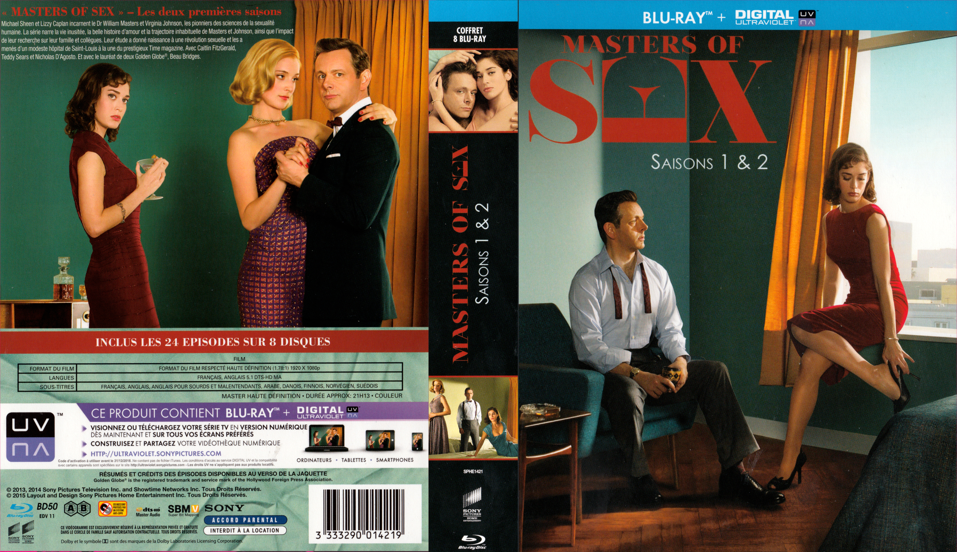 Jaquette DVD Masters of sex Saison 1-2 (BLU-RAY)