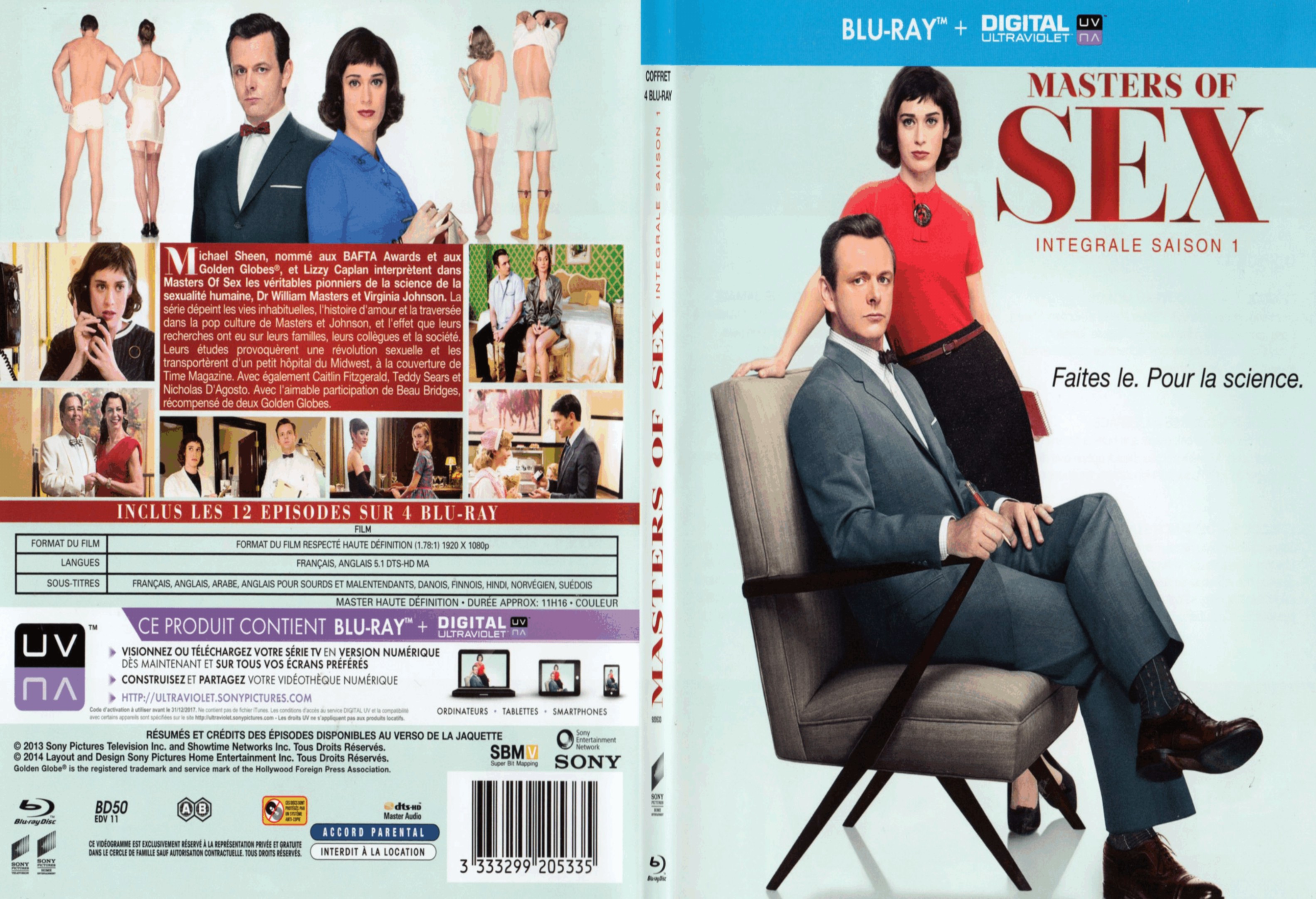 Jaquette DVD Masters of sex Saison 1 - SLIM