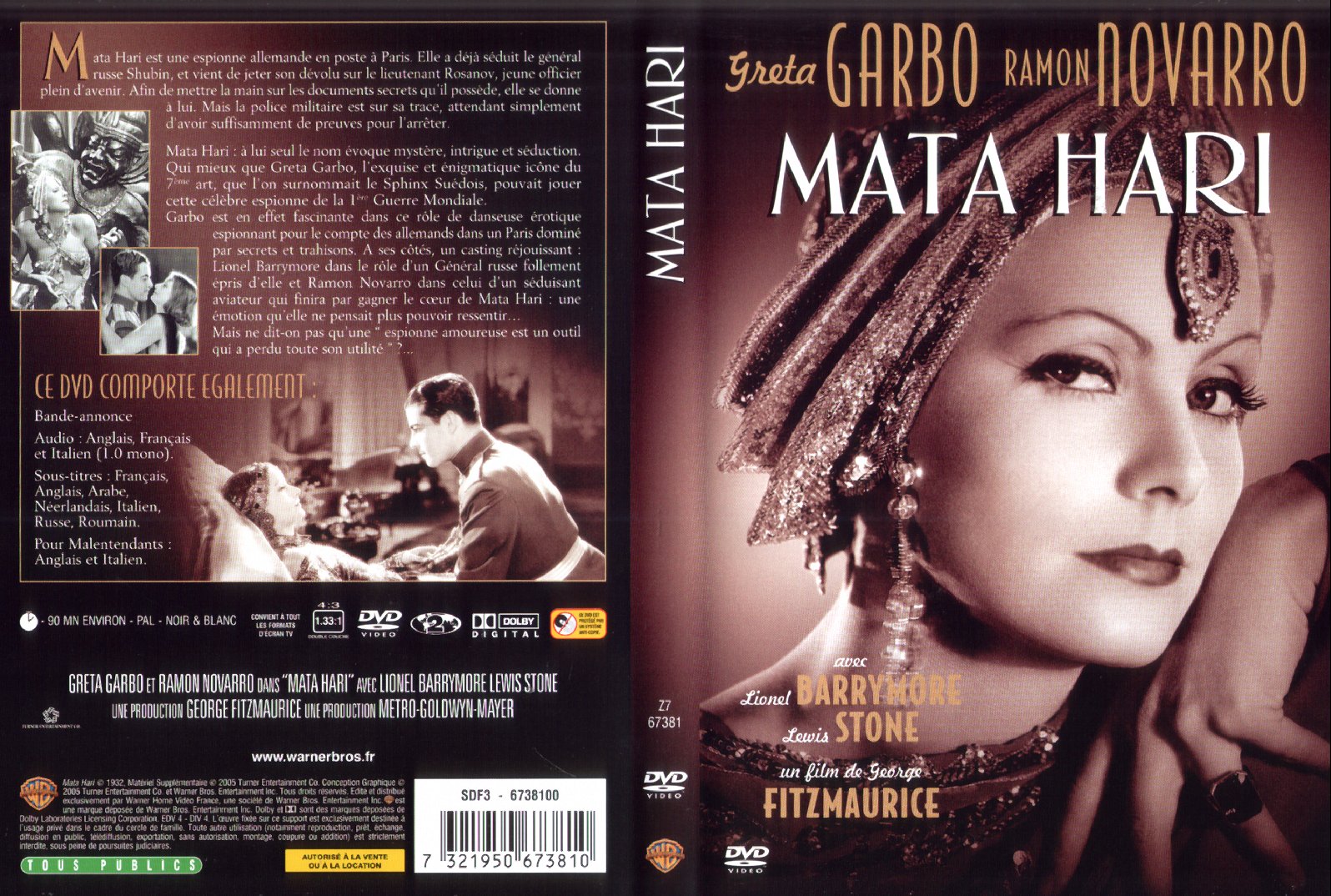 Jaquette DVD Mata hari