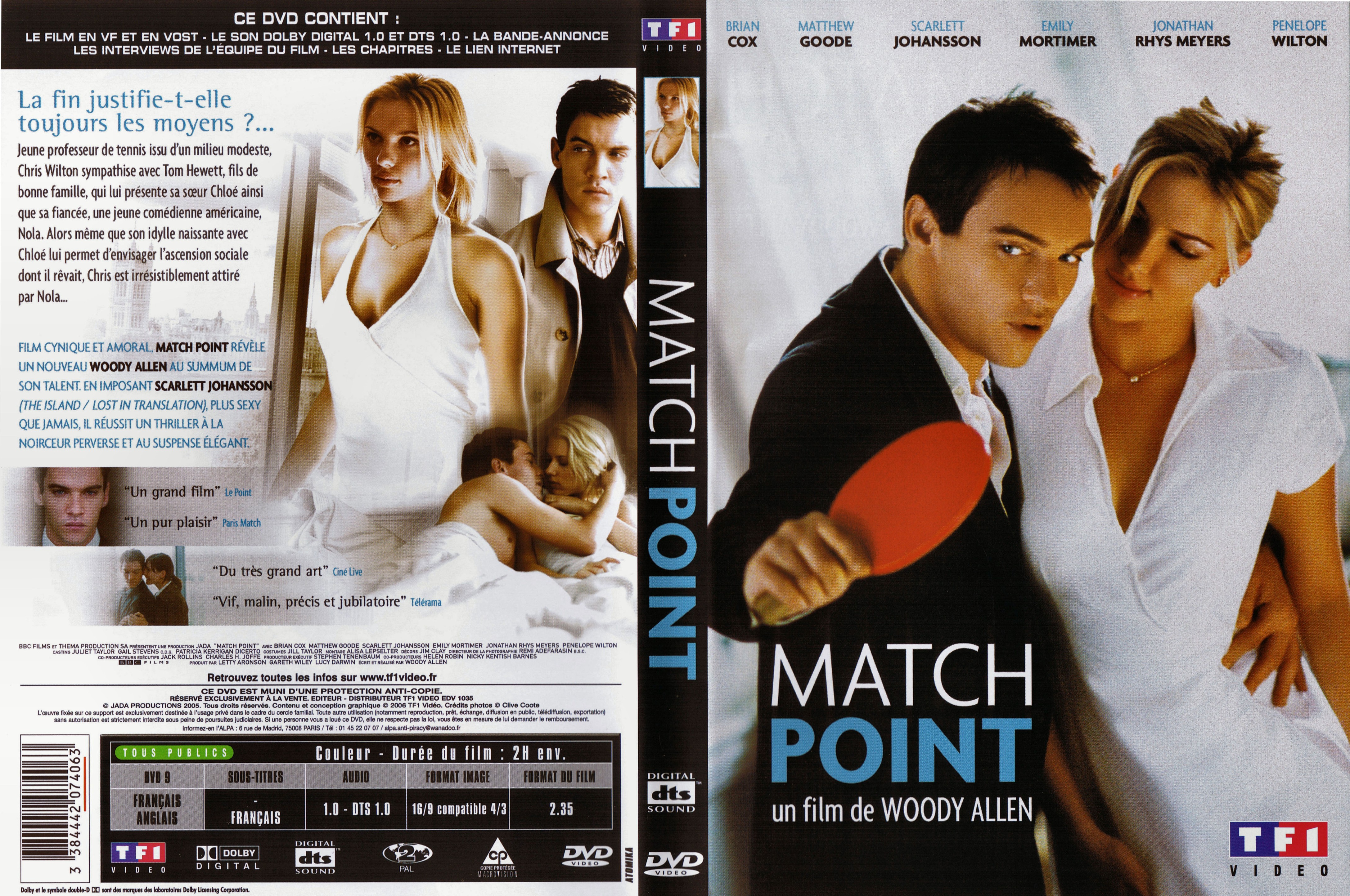 Jaquette DVD Match Point v2