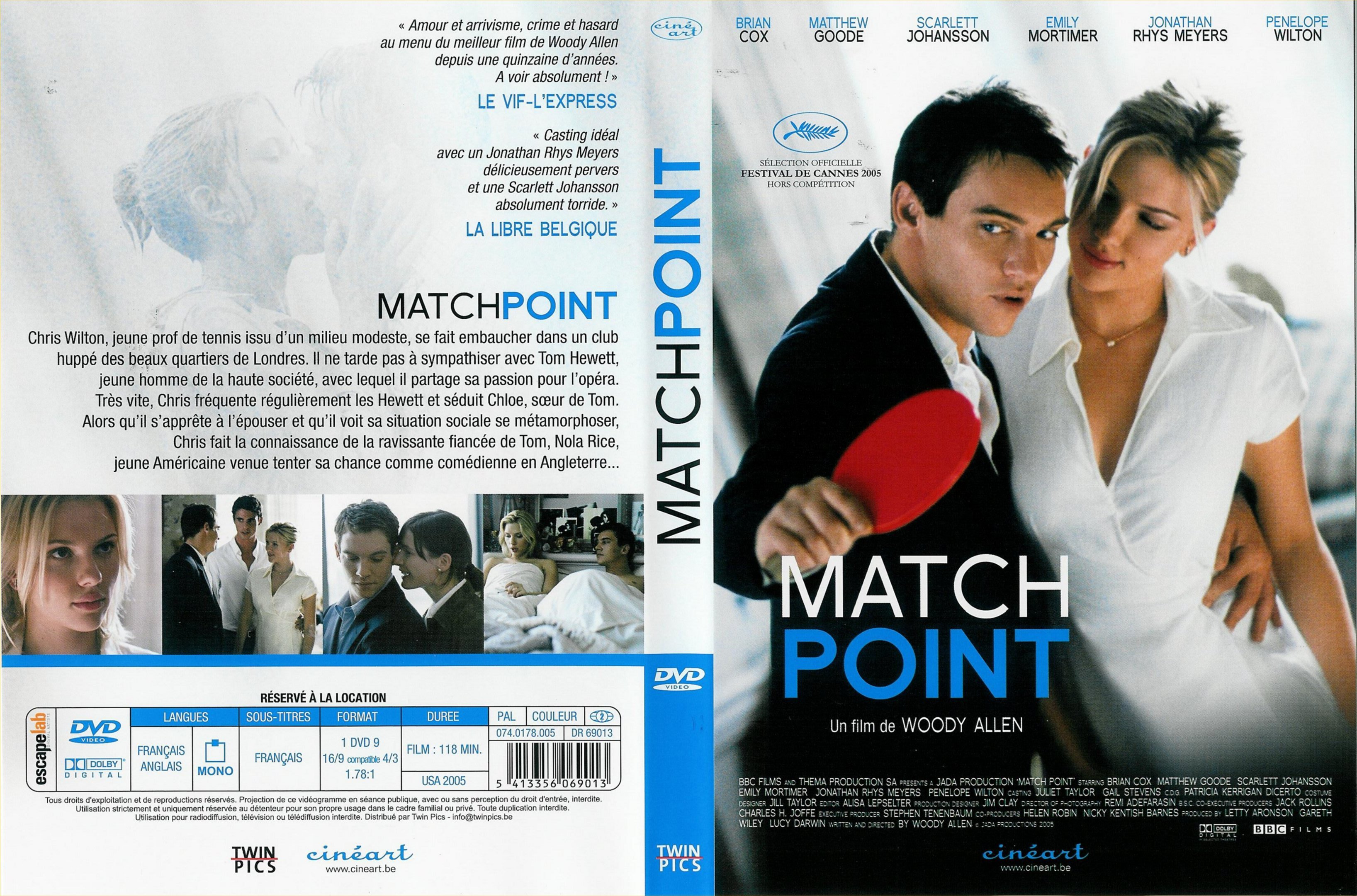 Jaquette DVD Match Point v3