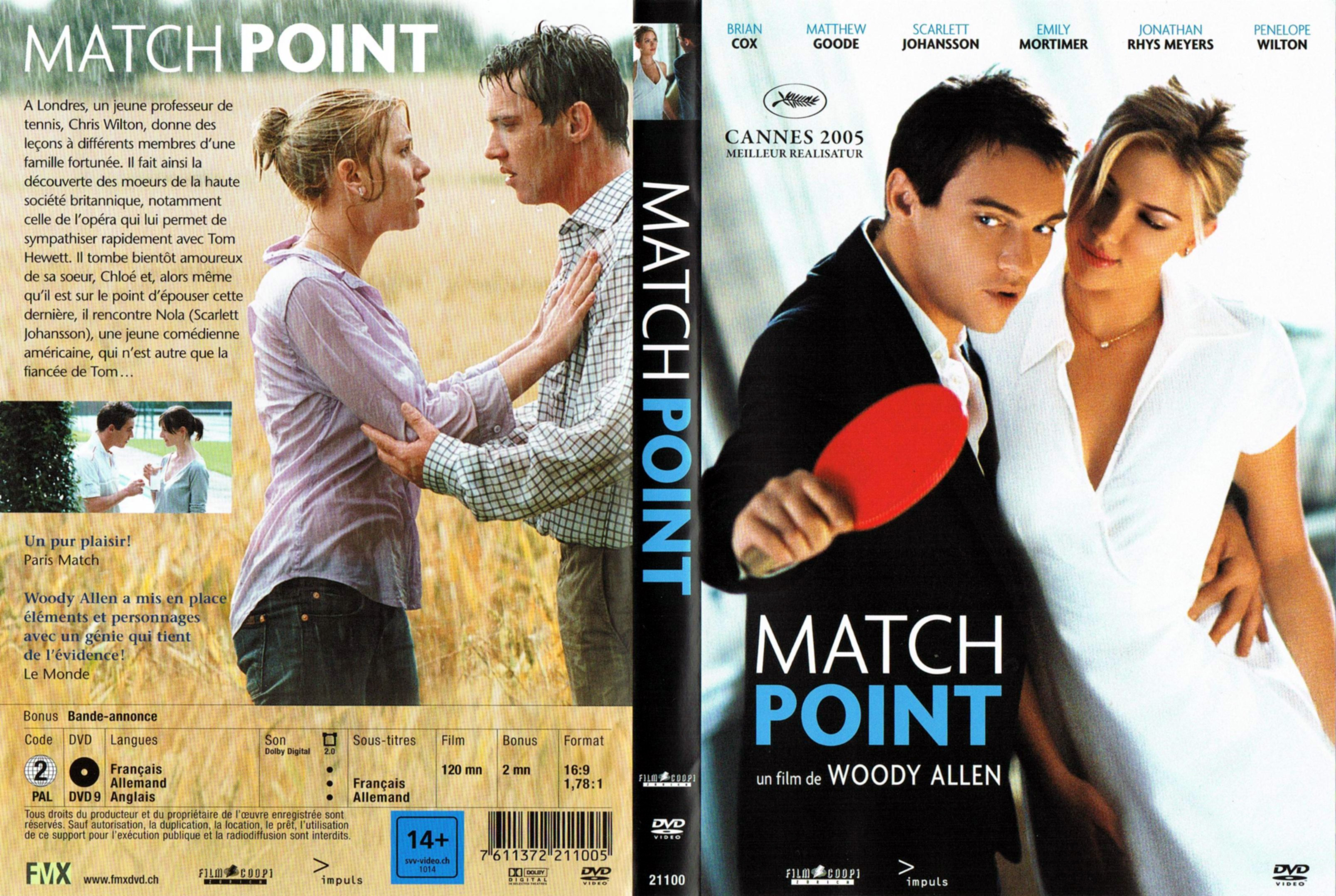 Jaquette DVD Match point v4