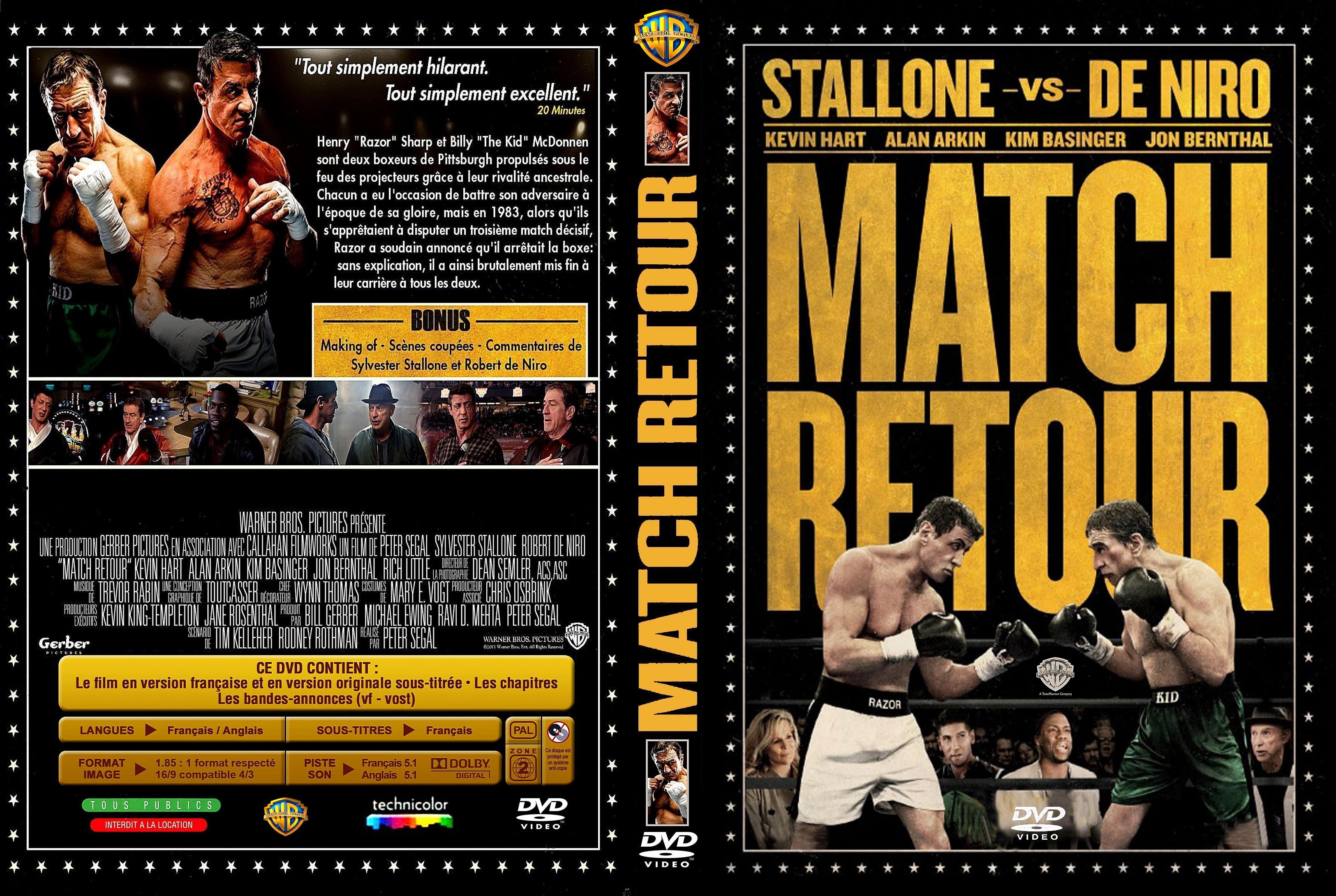 Jaquette DVD Match retour custom