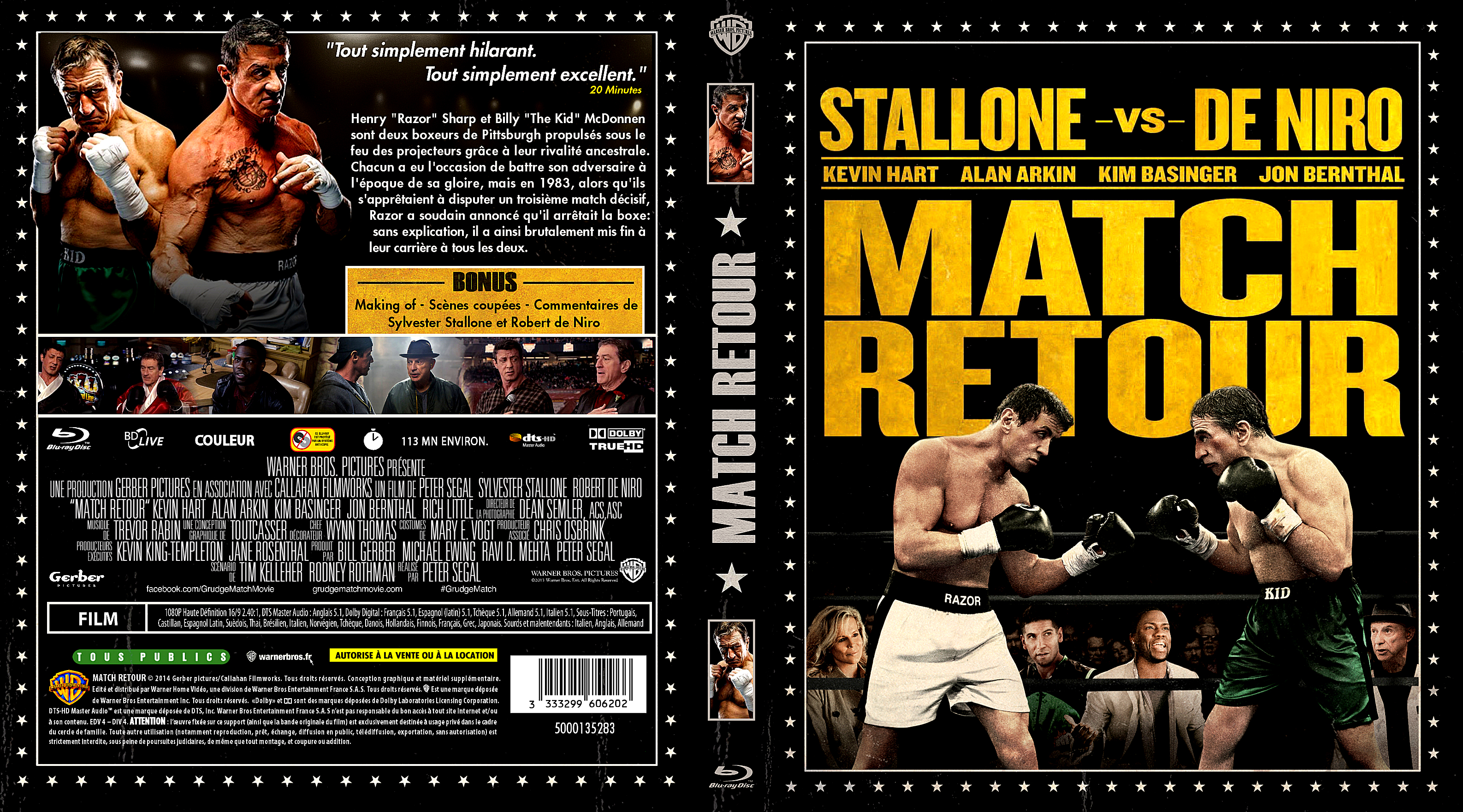 Jaquette DVD Match retour custom (BLU-RAY)