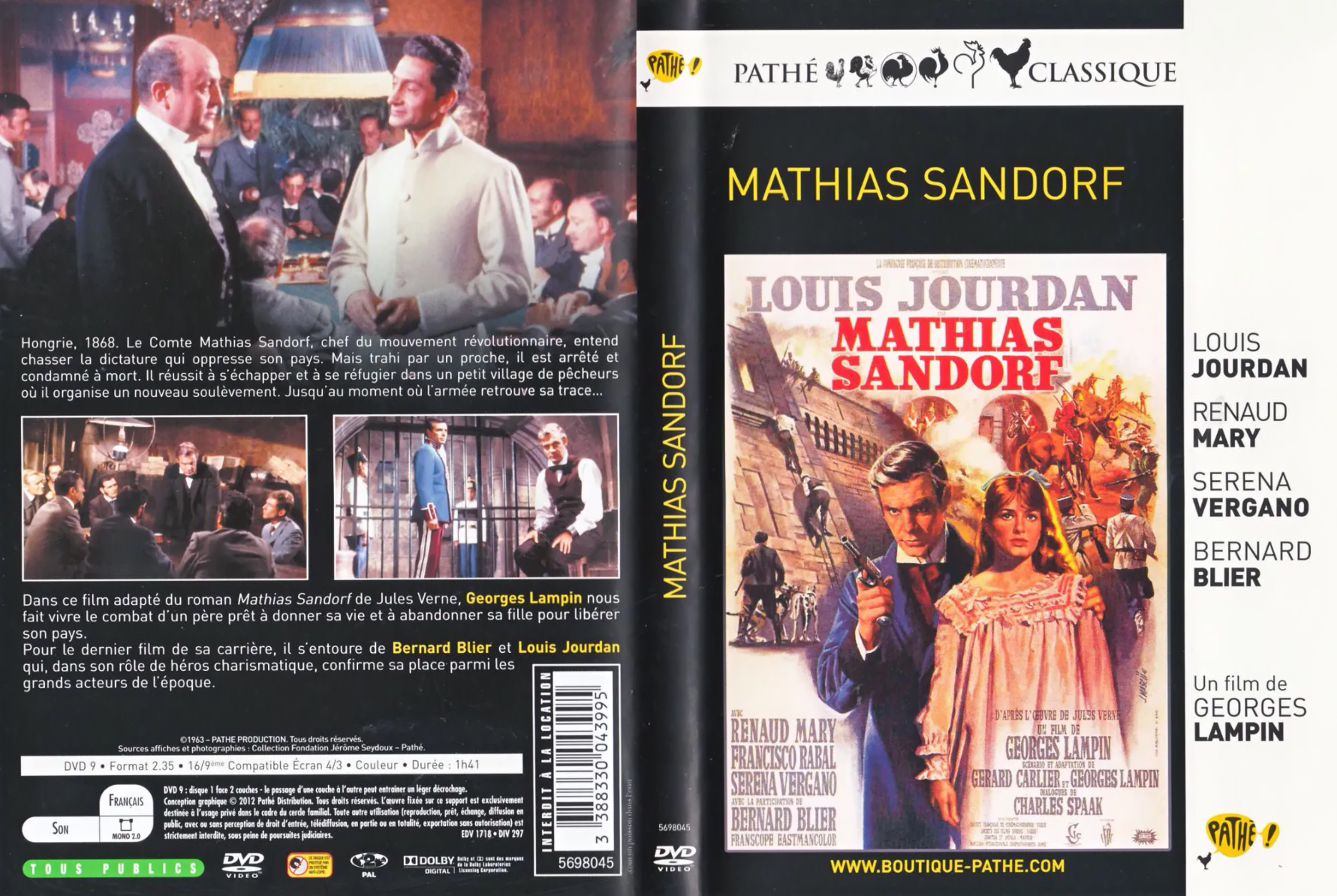 Jaquette DVD Mathias Sandorf