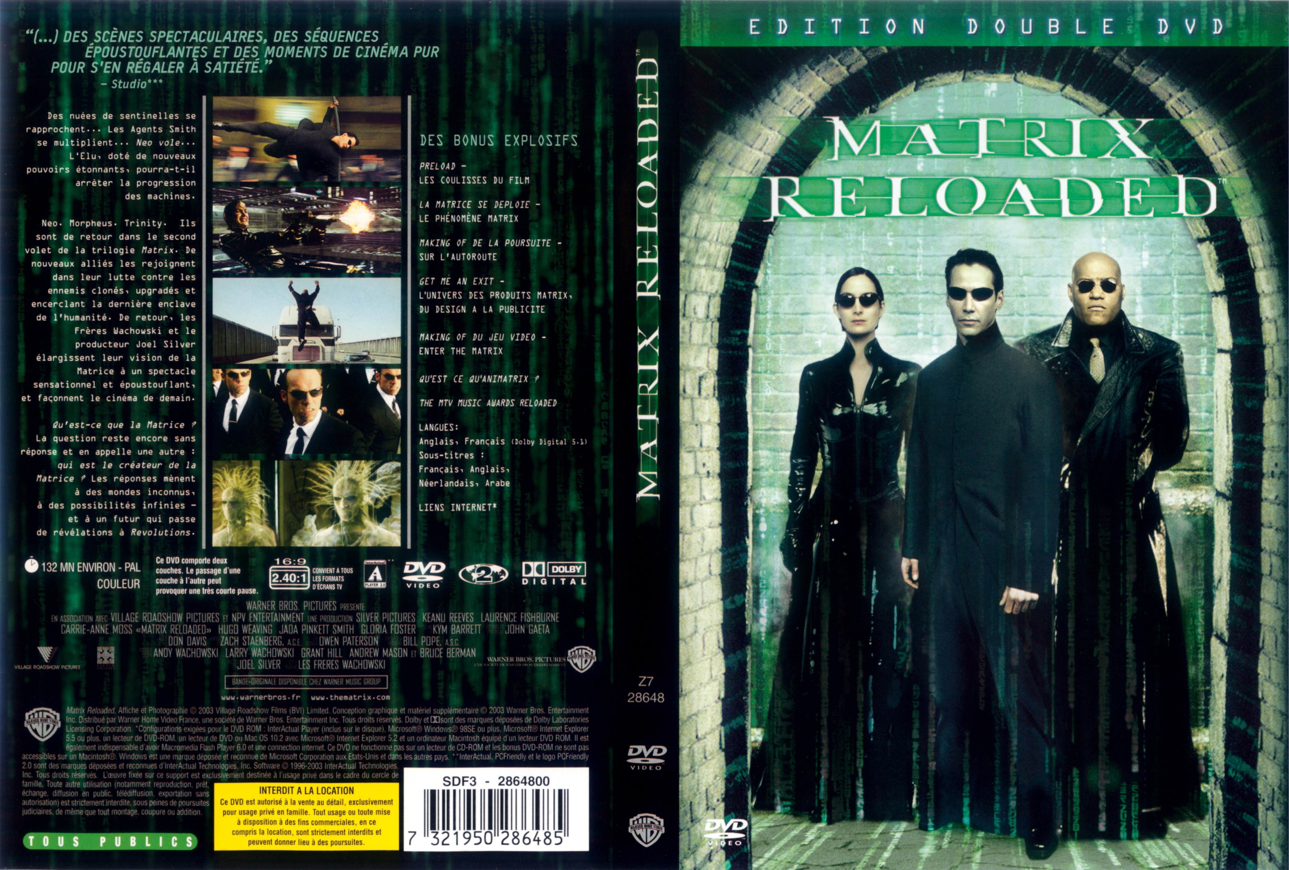 Jaquette DVD Matrix reloaded