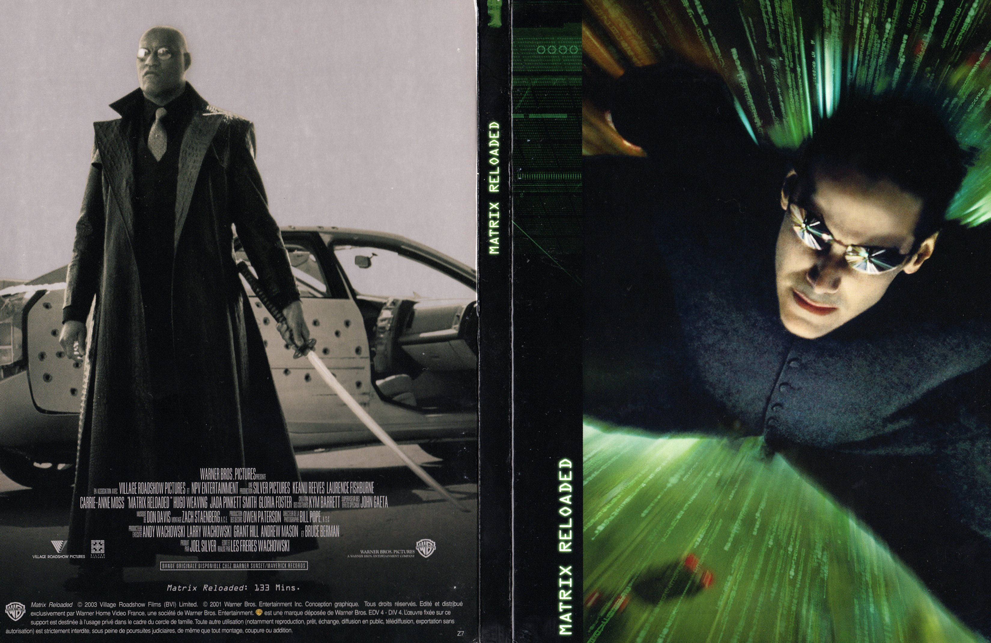 Jaquette DVD Matrix reloaded v2