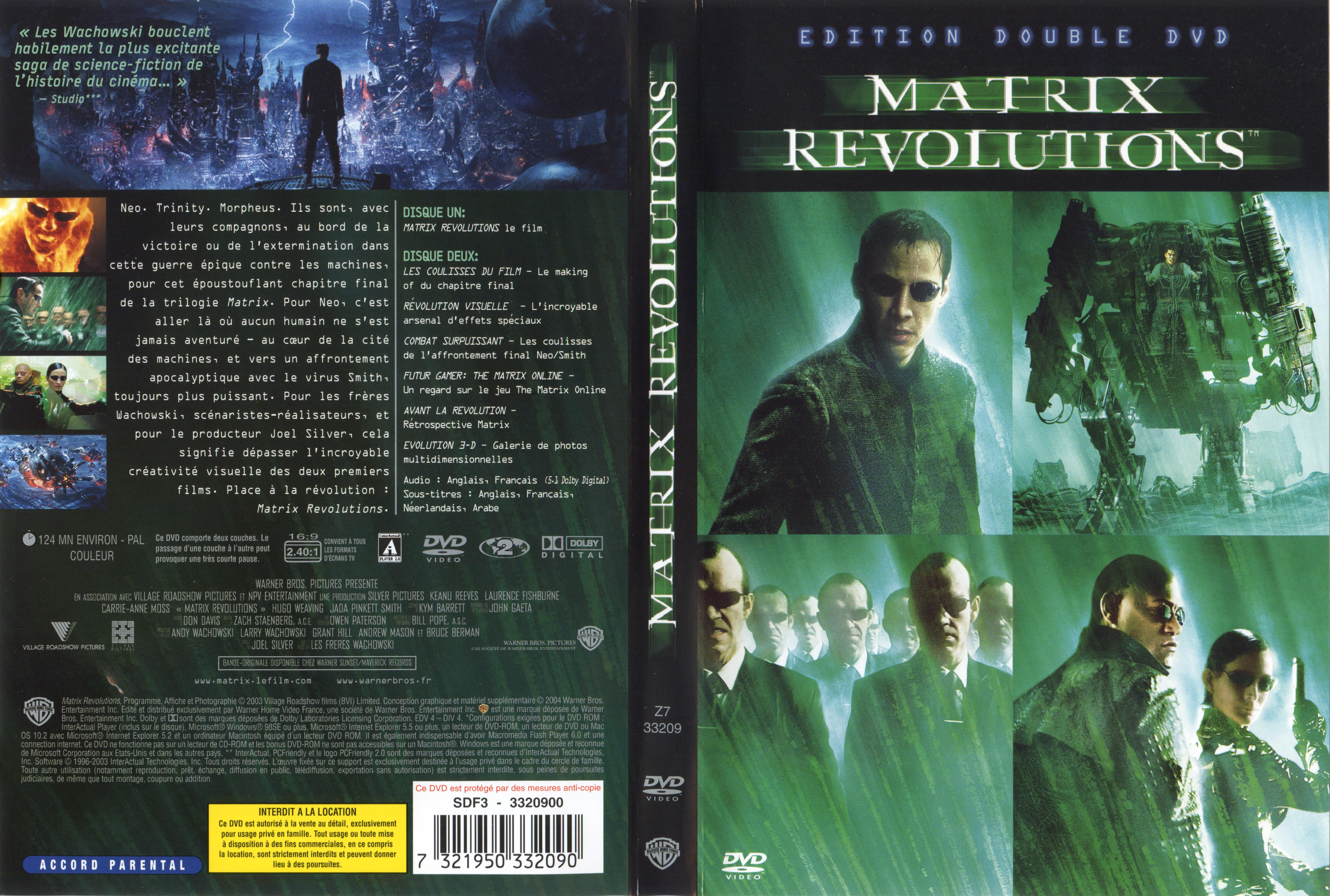 Jaquette DVD Matrix revolutions