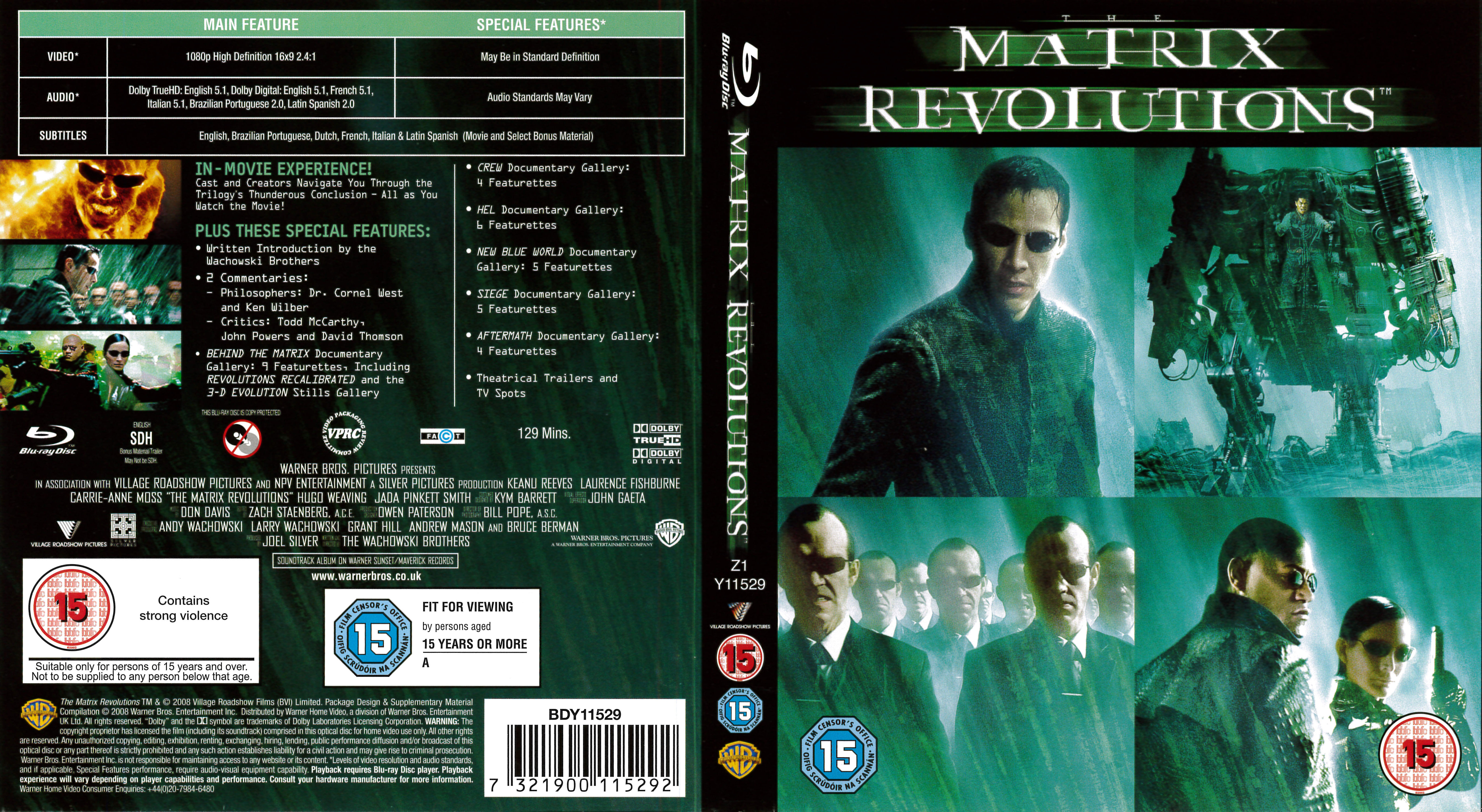 Jaquette DVD Matrix revolutions (BLU-RAY) v2