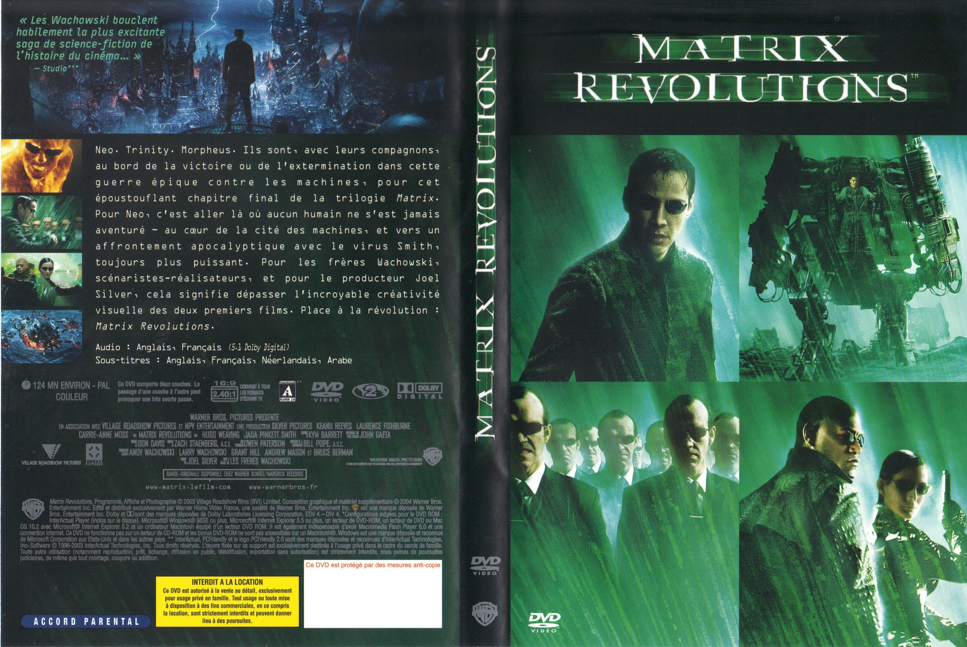 Jaquette DVD Matrix revolutions v2