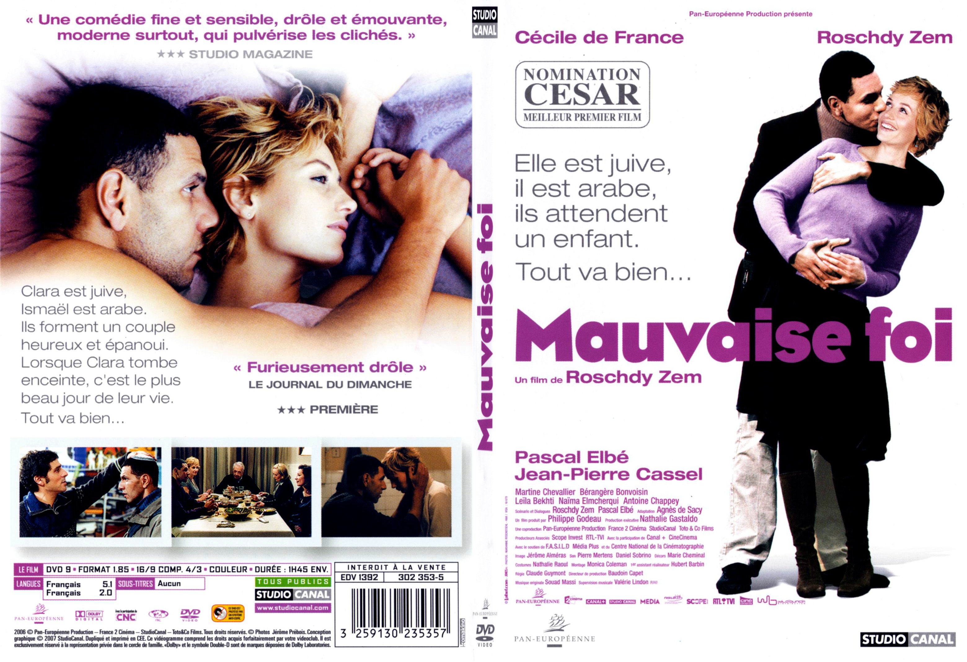 Jaquette DVD Mauvaise foi - SLIM