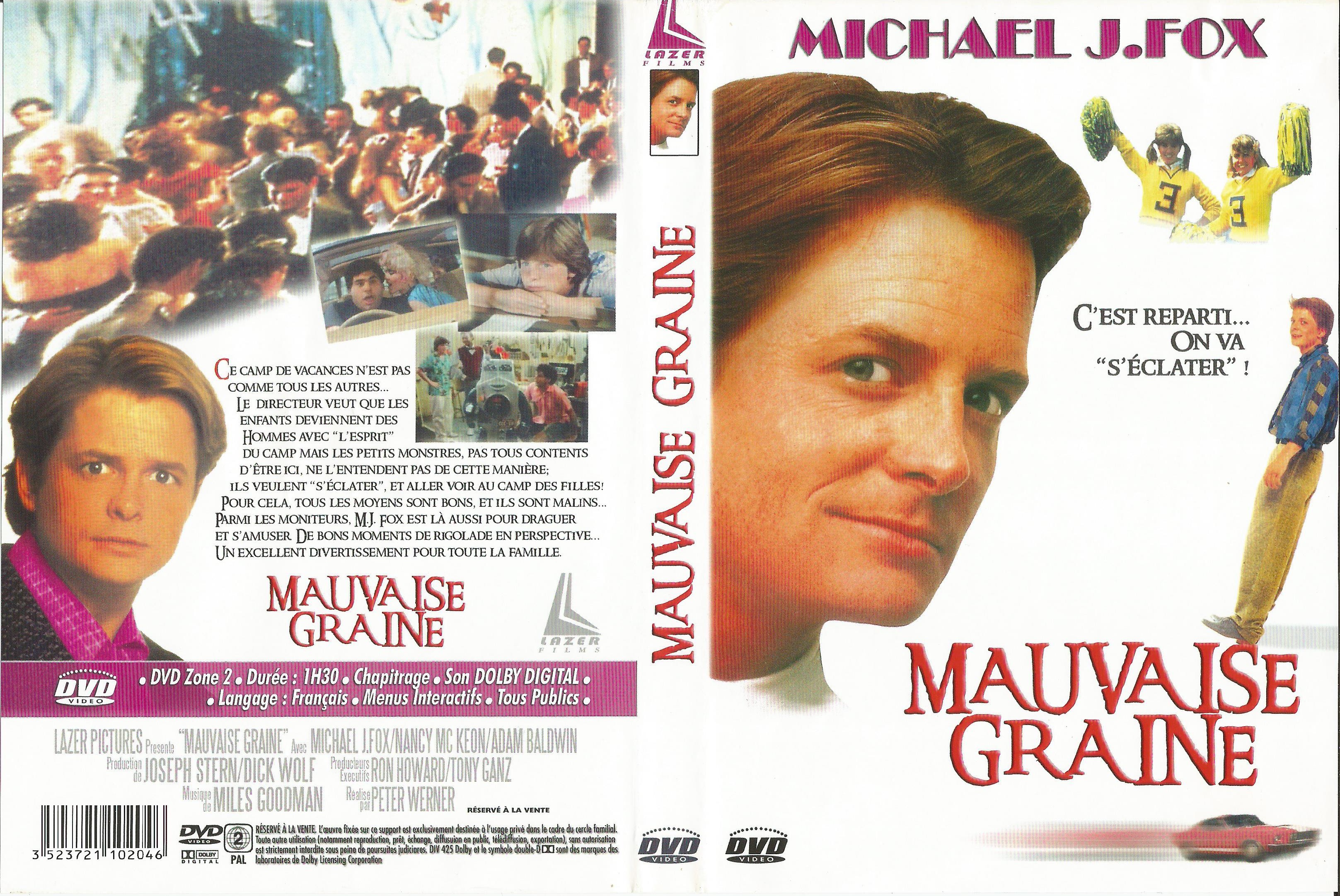 Jaquette DVD Mauvaise graine (Michael J Fox)
