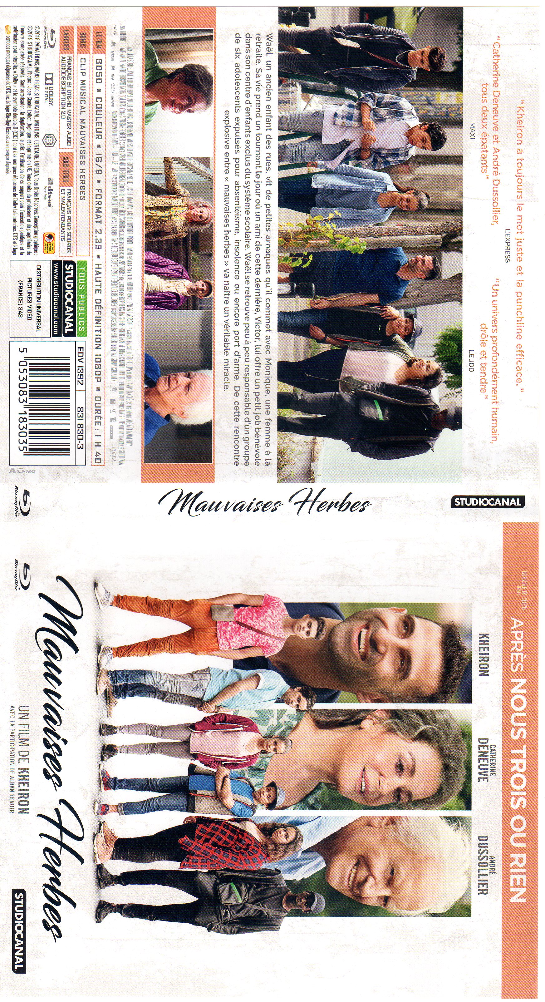 Jaquette DVD Mauvaises herbes (BLU-RAY)
