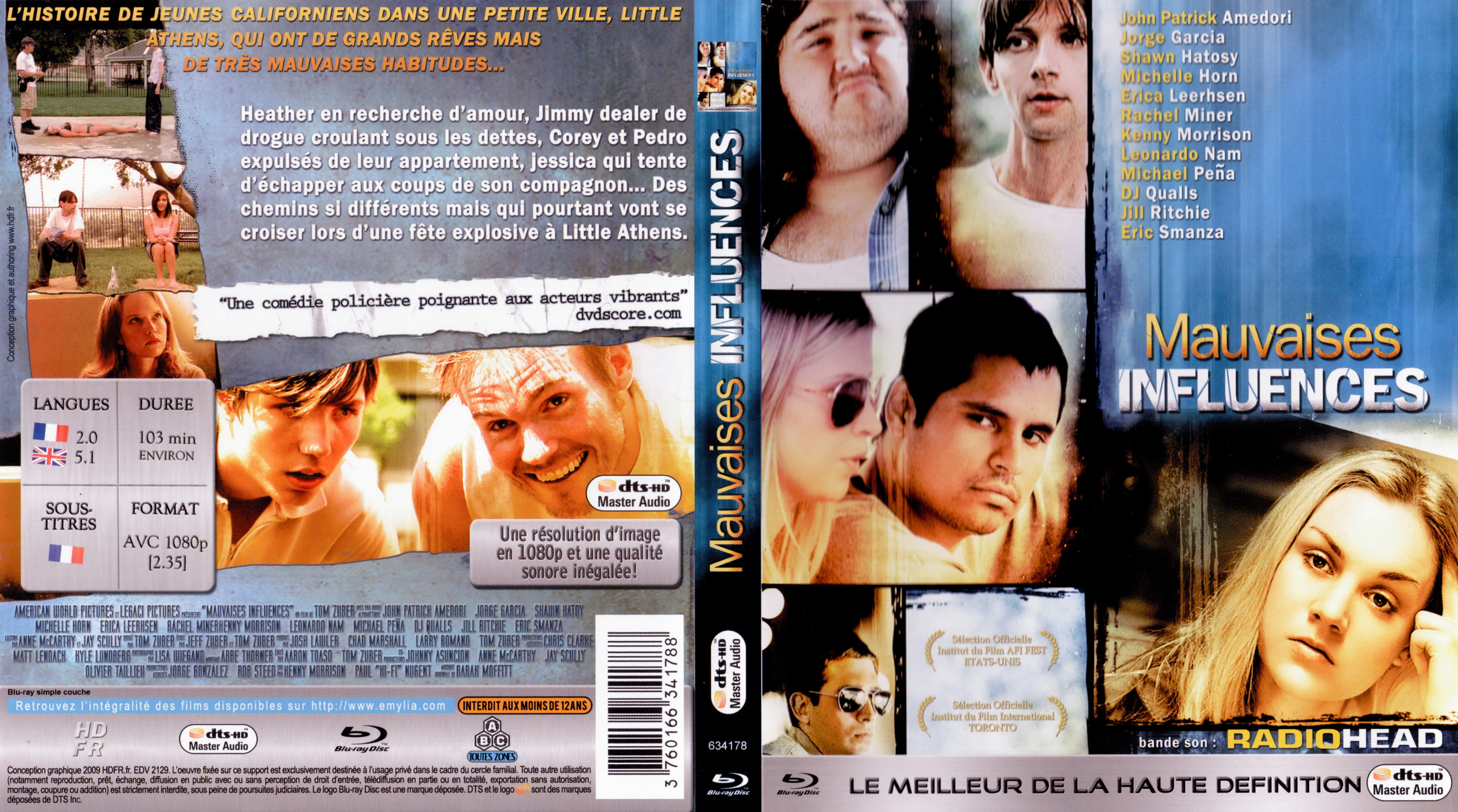 Jaquette DVD Mauvaises influences (BLU-RAY)