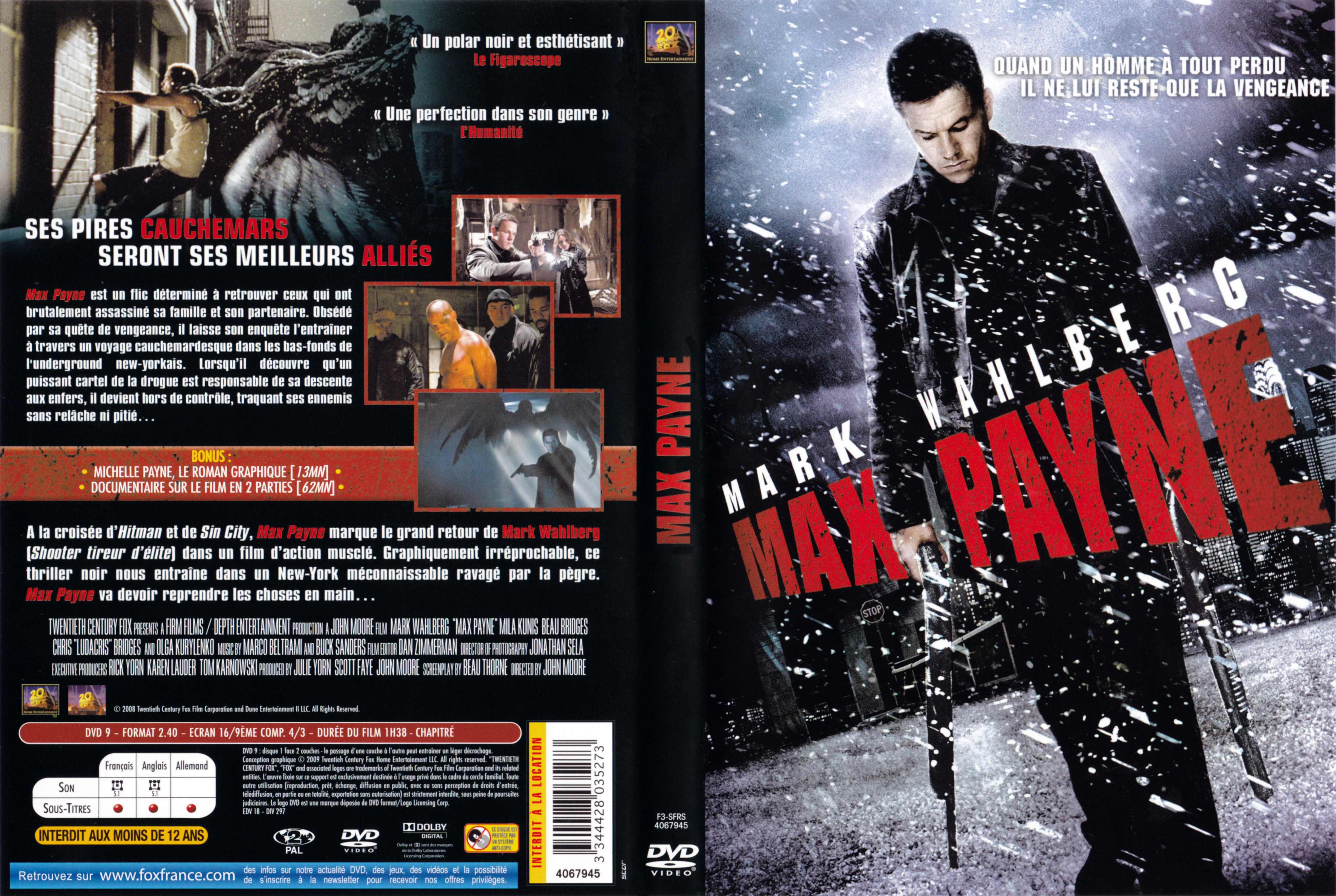Jaquette DVD Max Payne