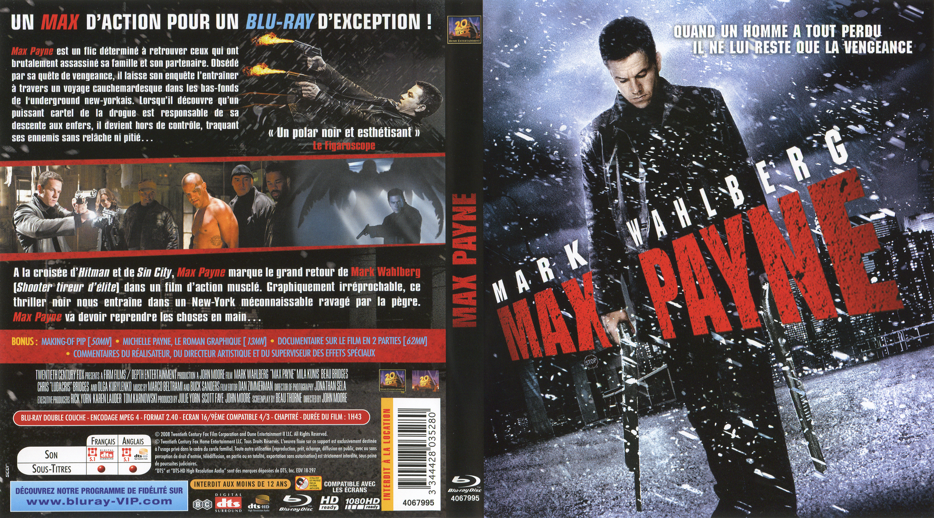 Jaquette DVD Max Payne (BLU-RAY)