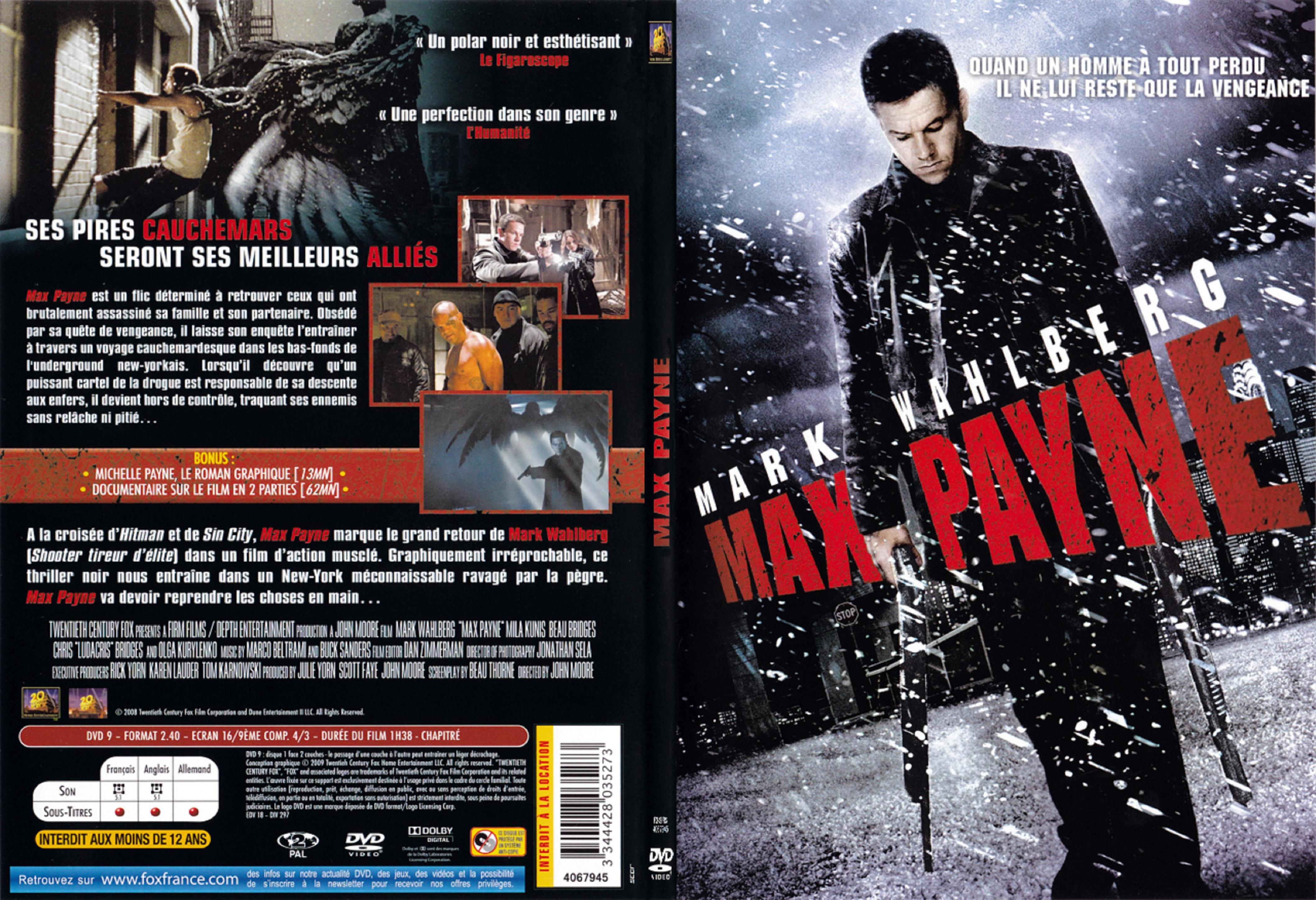 Jaquette DVD Max Payne - SLIM