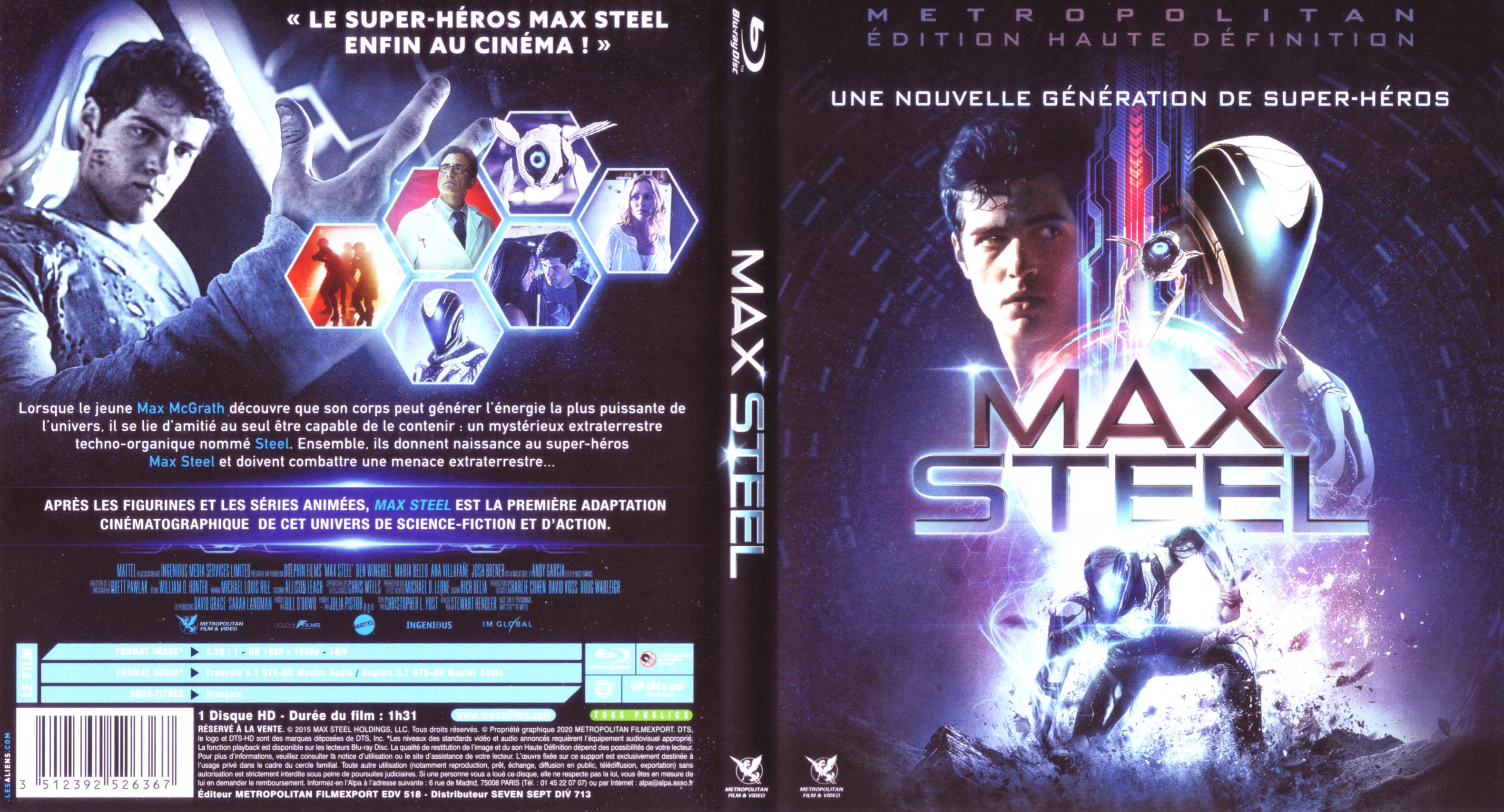 Jaquette DVD Max Steel (BLU-RAY)