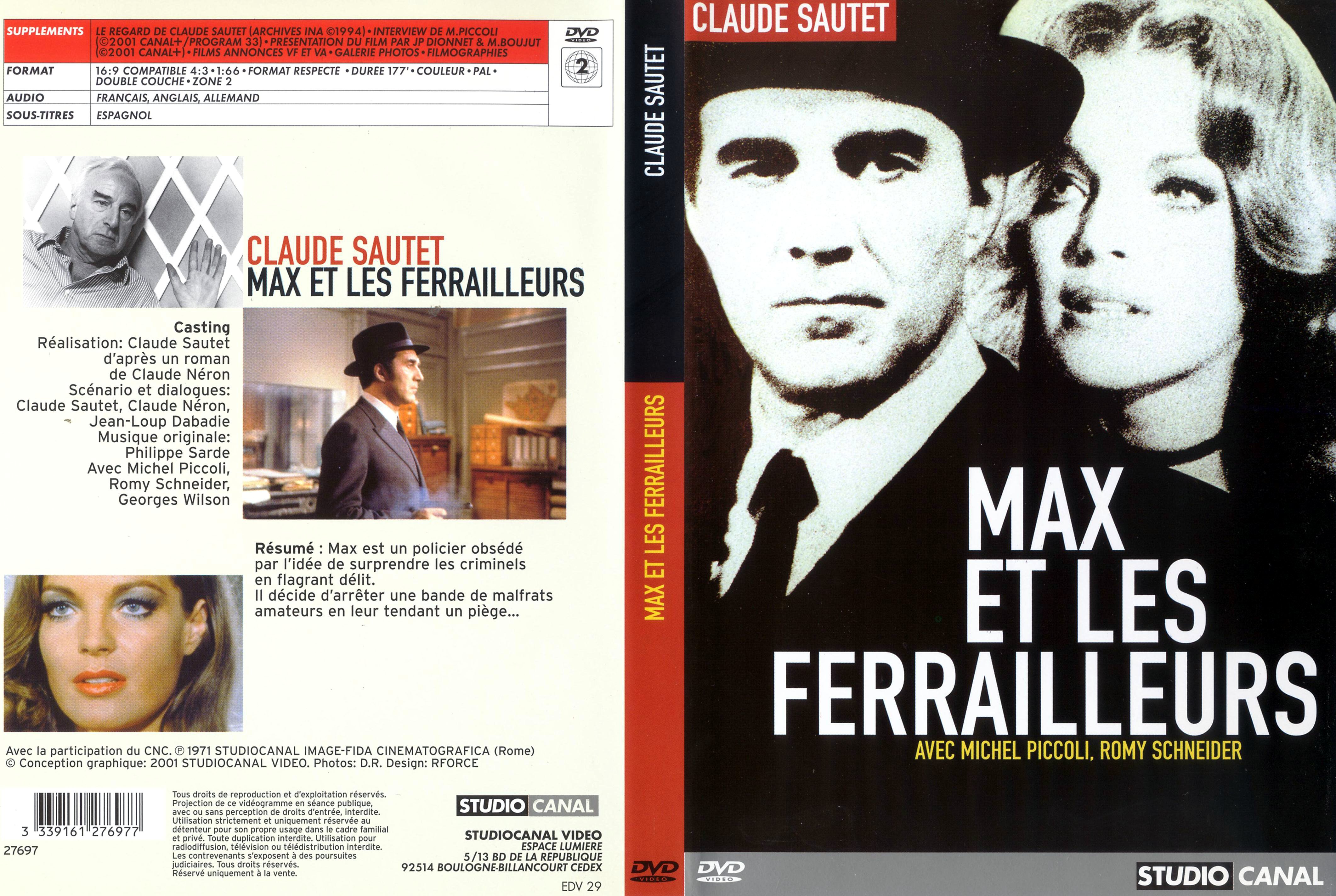 Jaquette DVD Max et les ferrailleurs v3