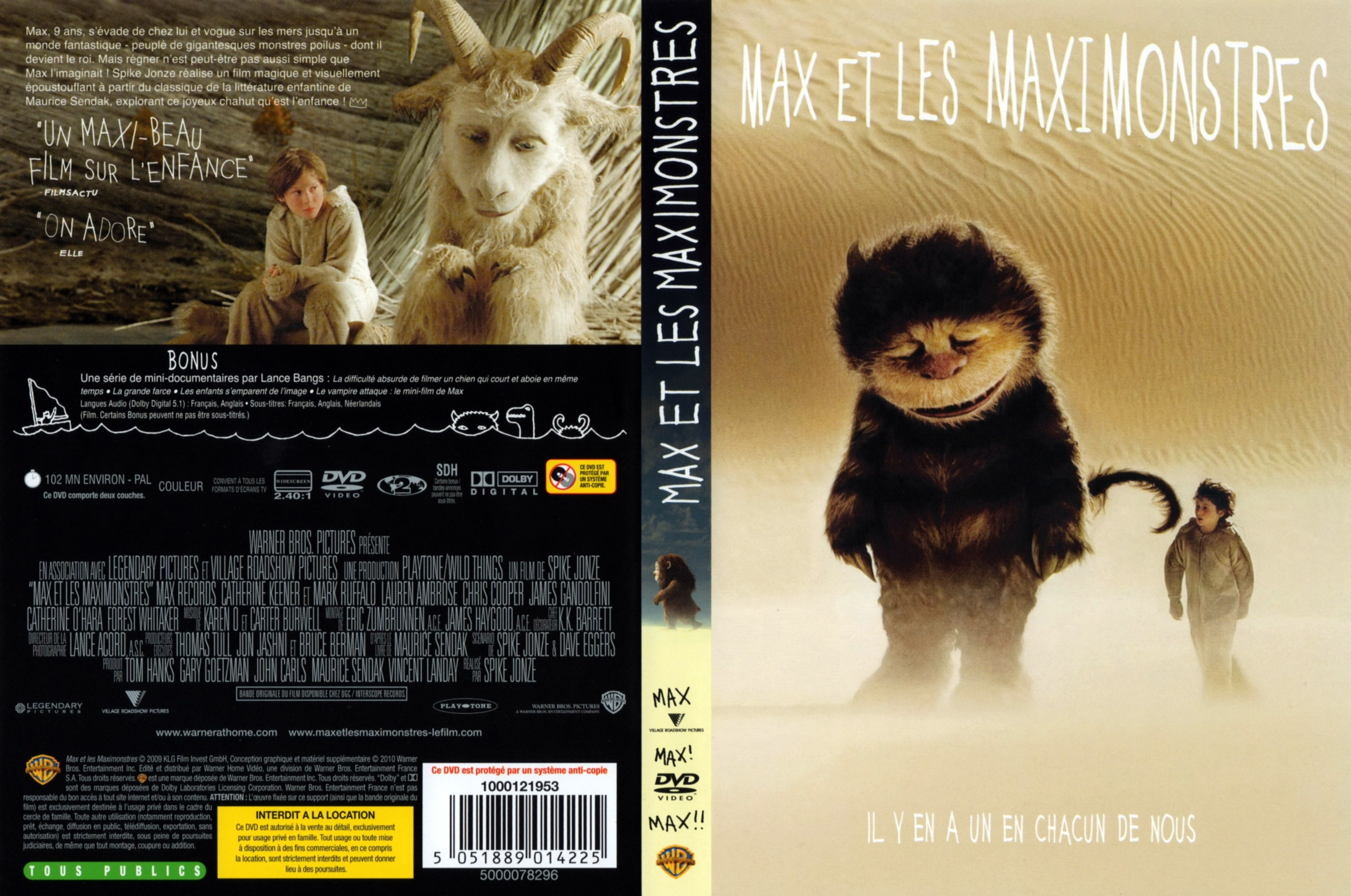 Jaquette DVD Max et les maximonstres