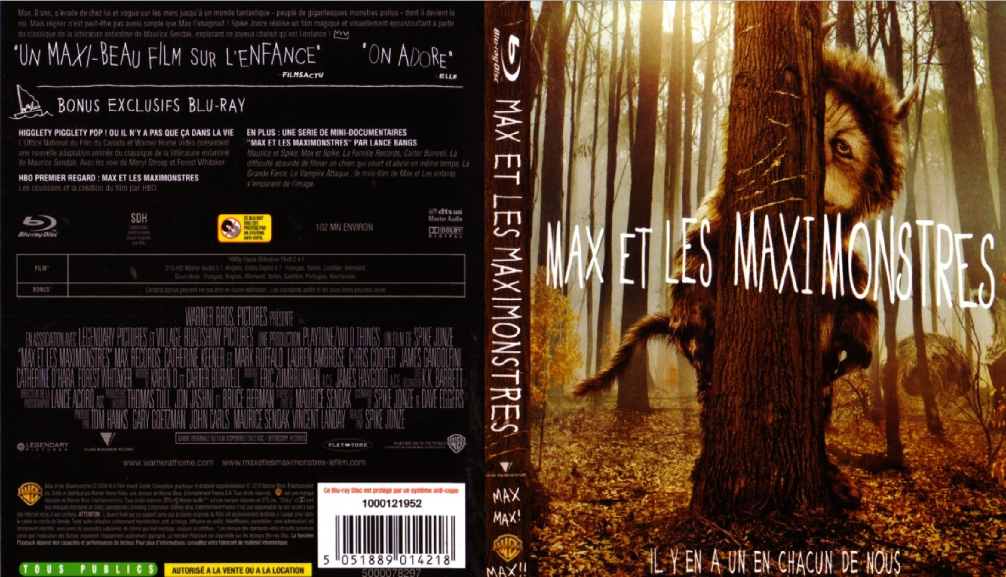 Jaquette DVD Max et les maximonstres (BLU-RAY)