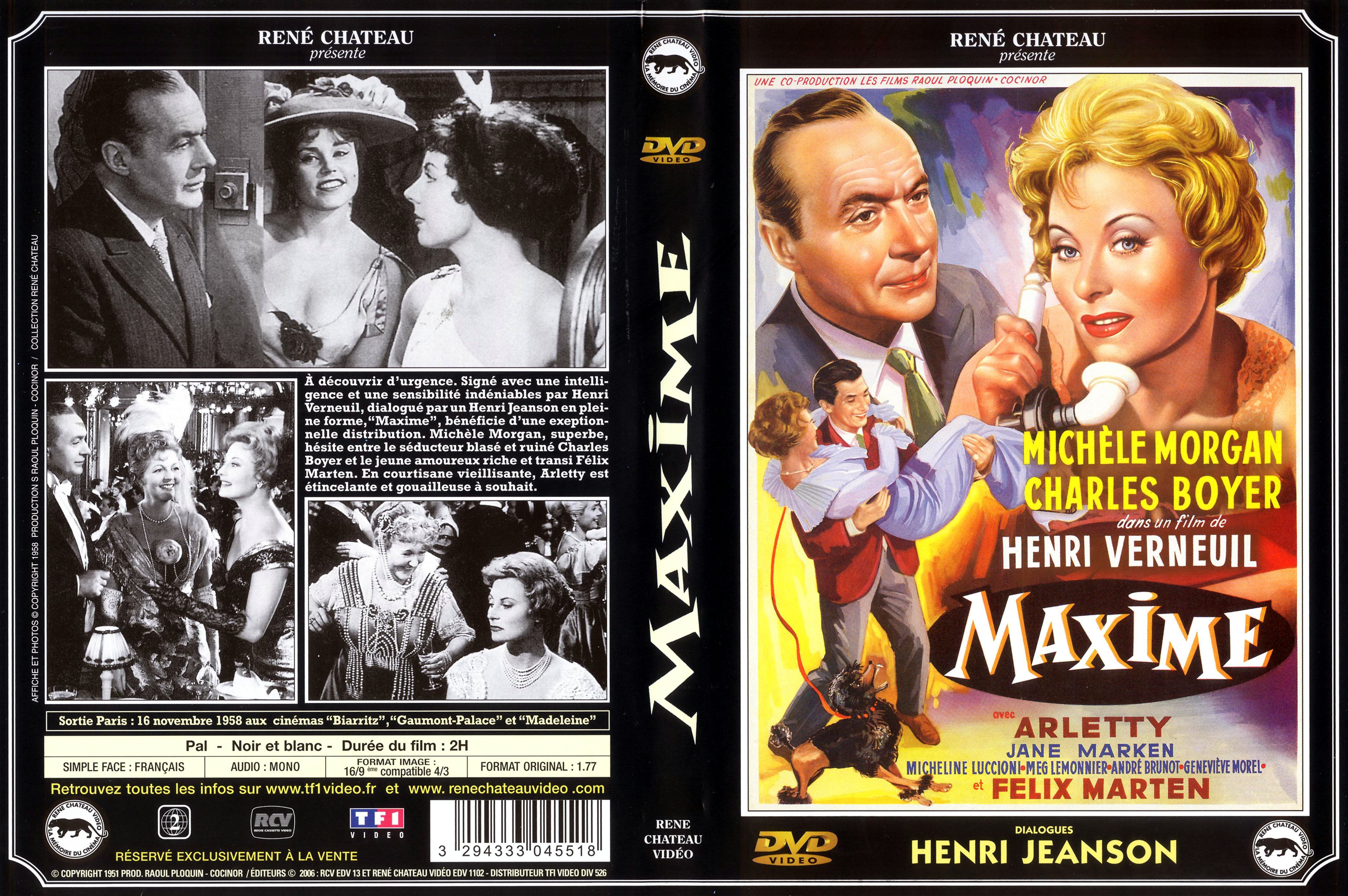 Jaquette DVD Maxime