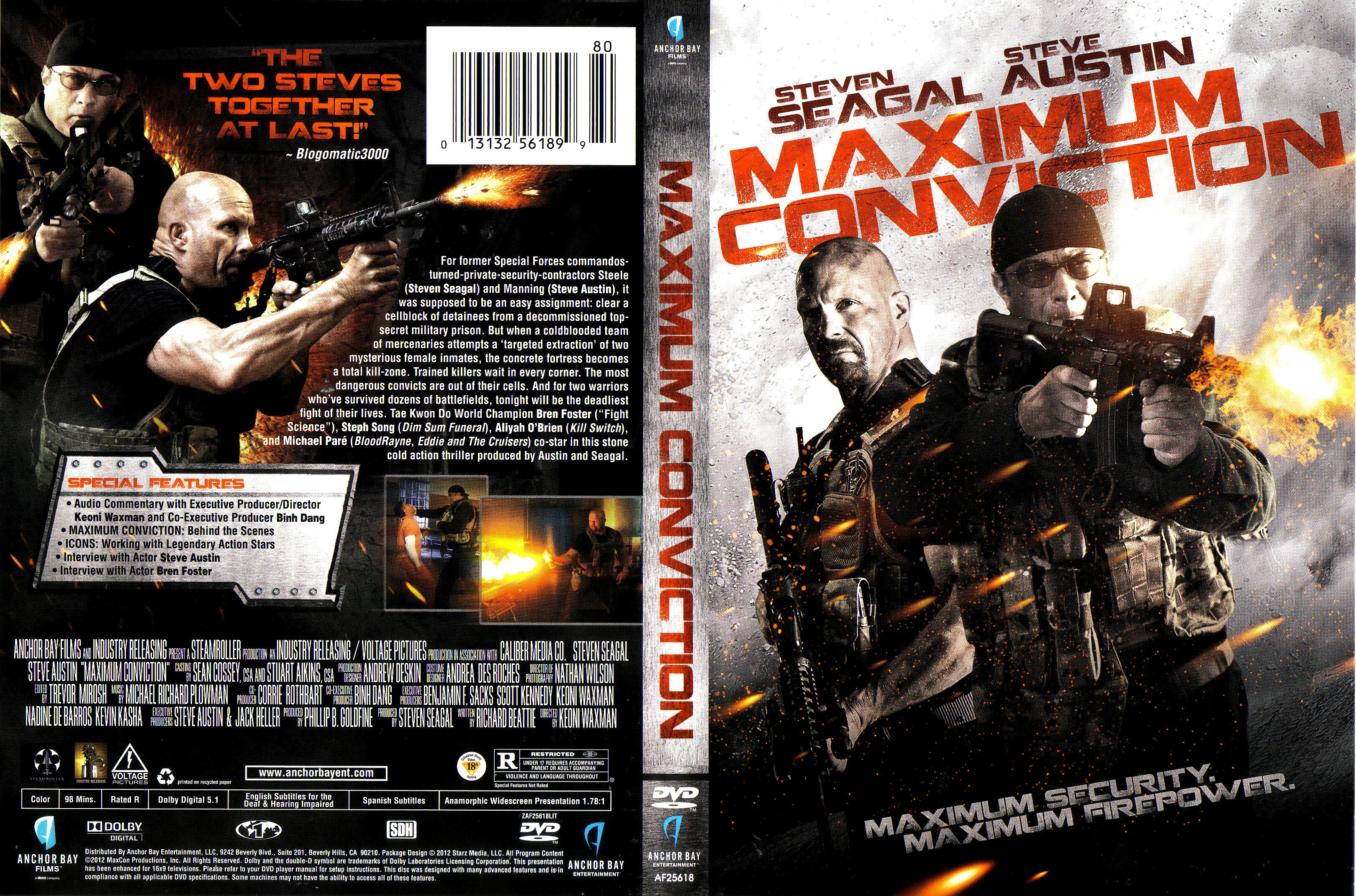 Jaquette DVD Maximum conviction Zone 1