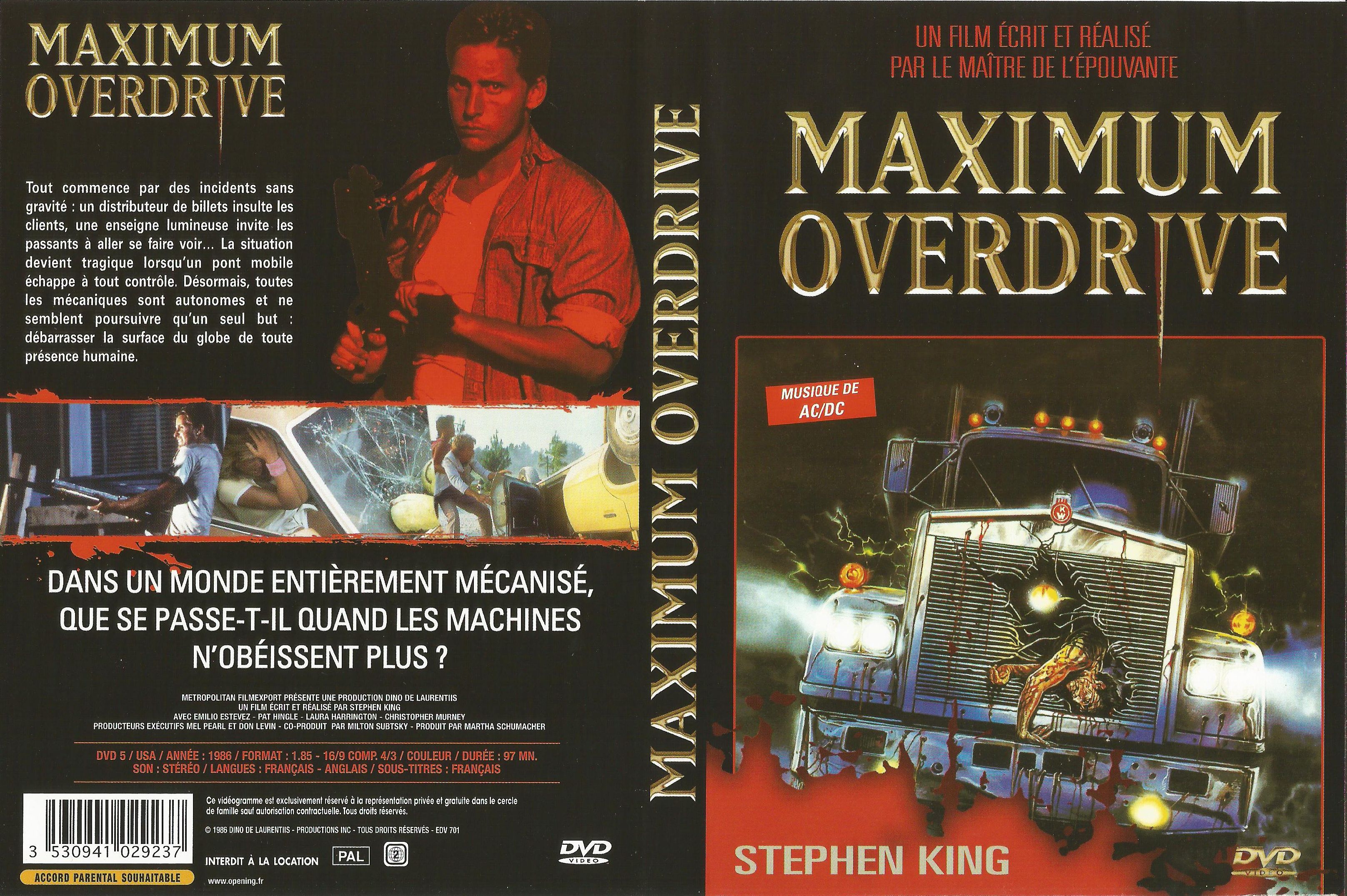 Jaquette DVD Maximum overdrive v4