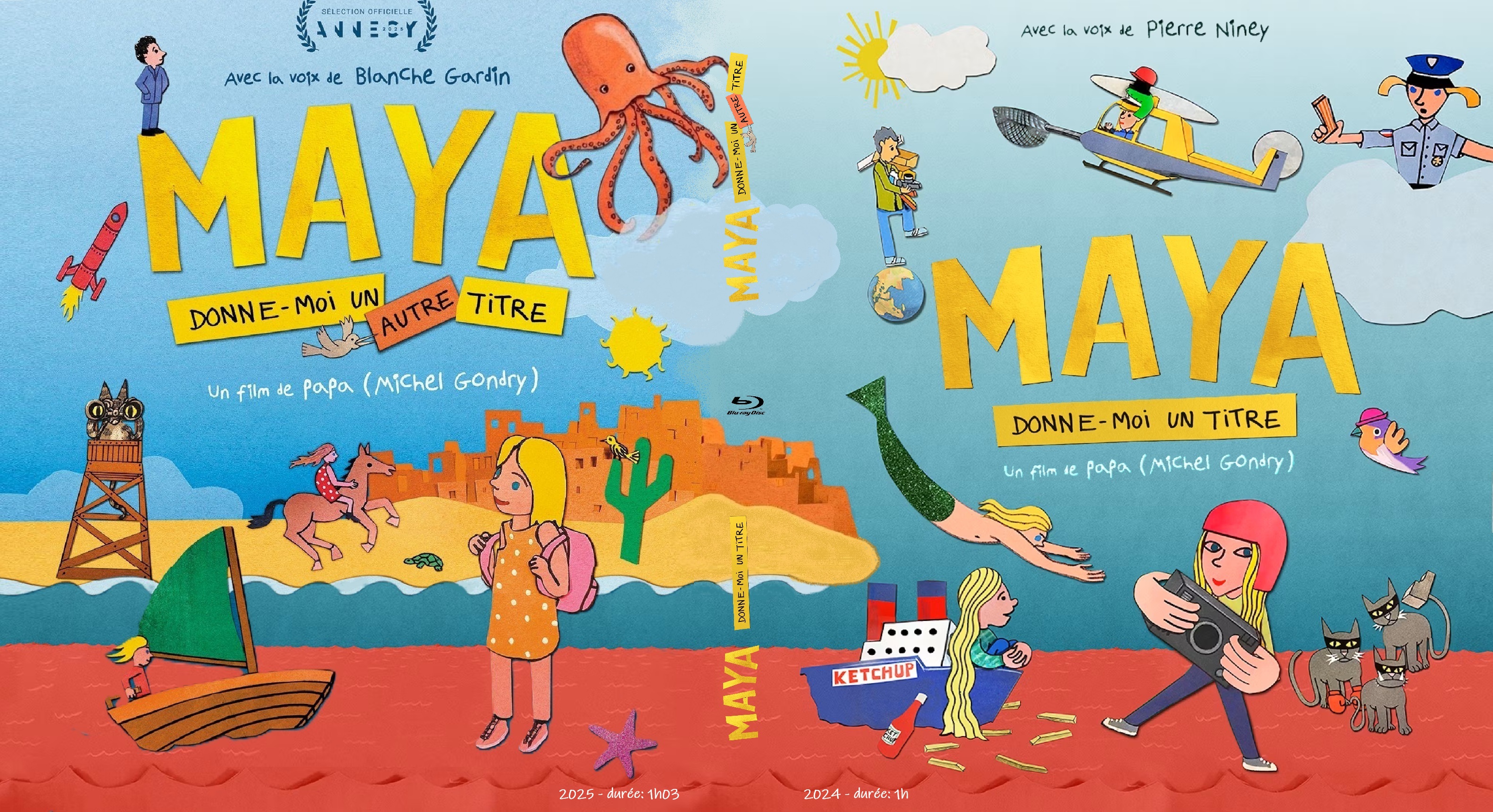 Jaquette DVD Maya donne moi un titre + Maya donne moi un autre titre custom (BLU-RAY)