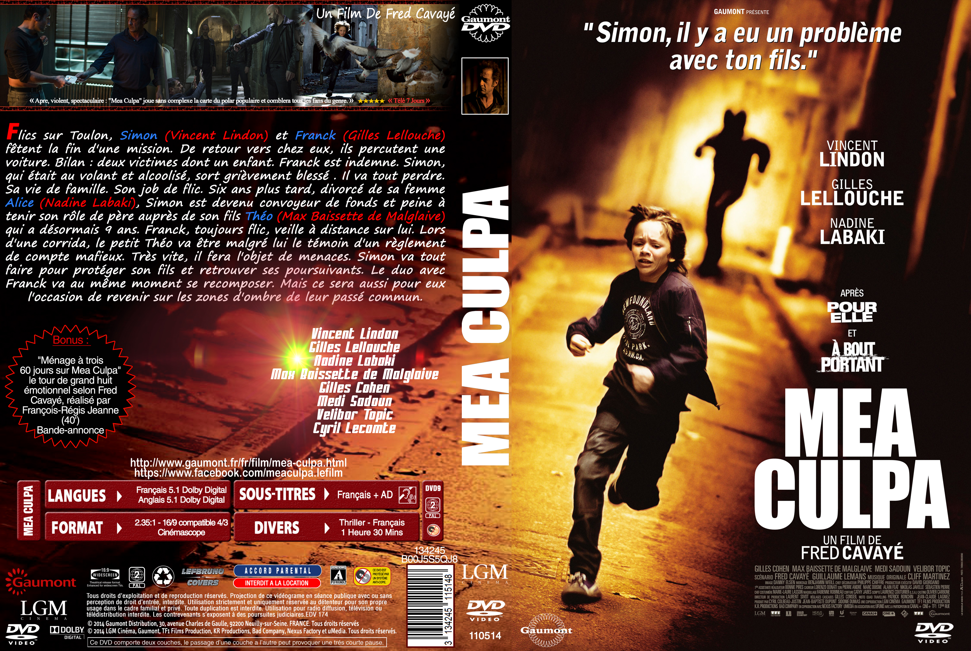 Jaquette DVD Mea Culpa custom