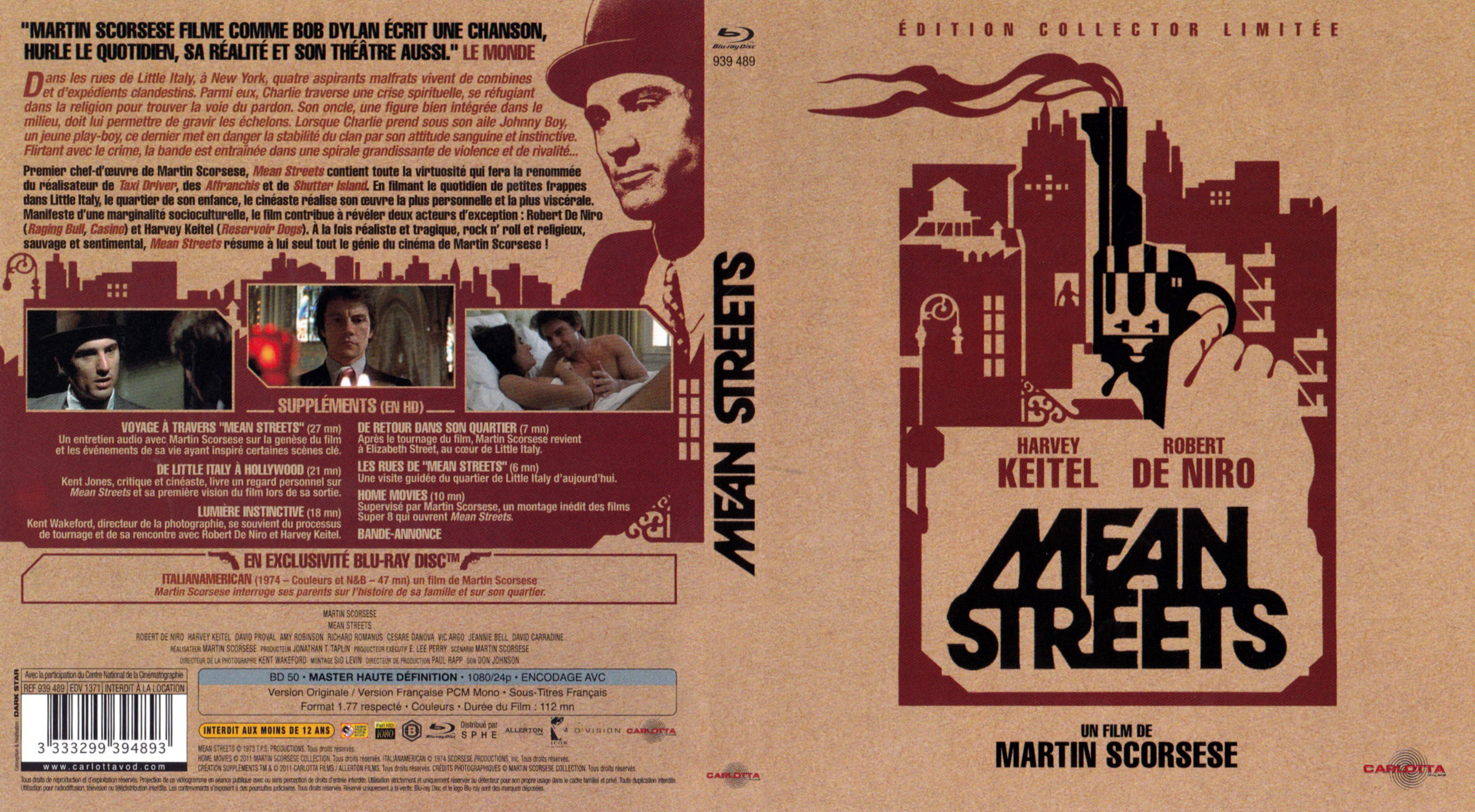 Jaquette DVD Mean Streets (BLU-RAY)