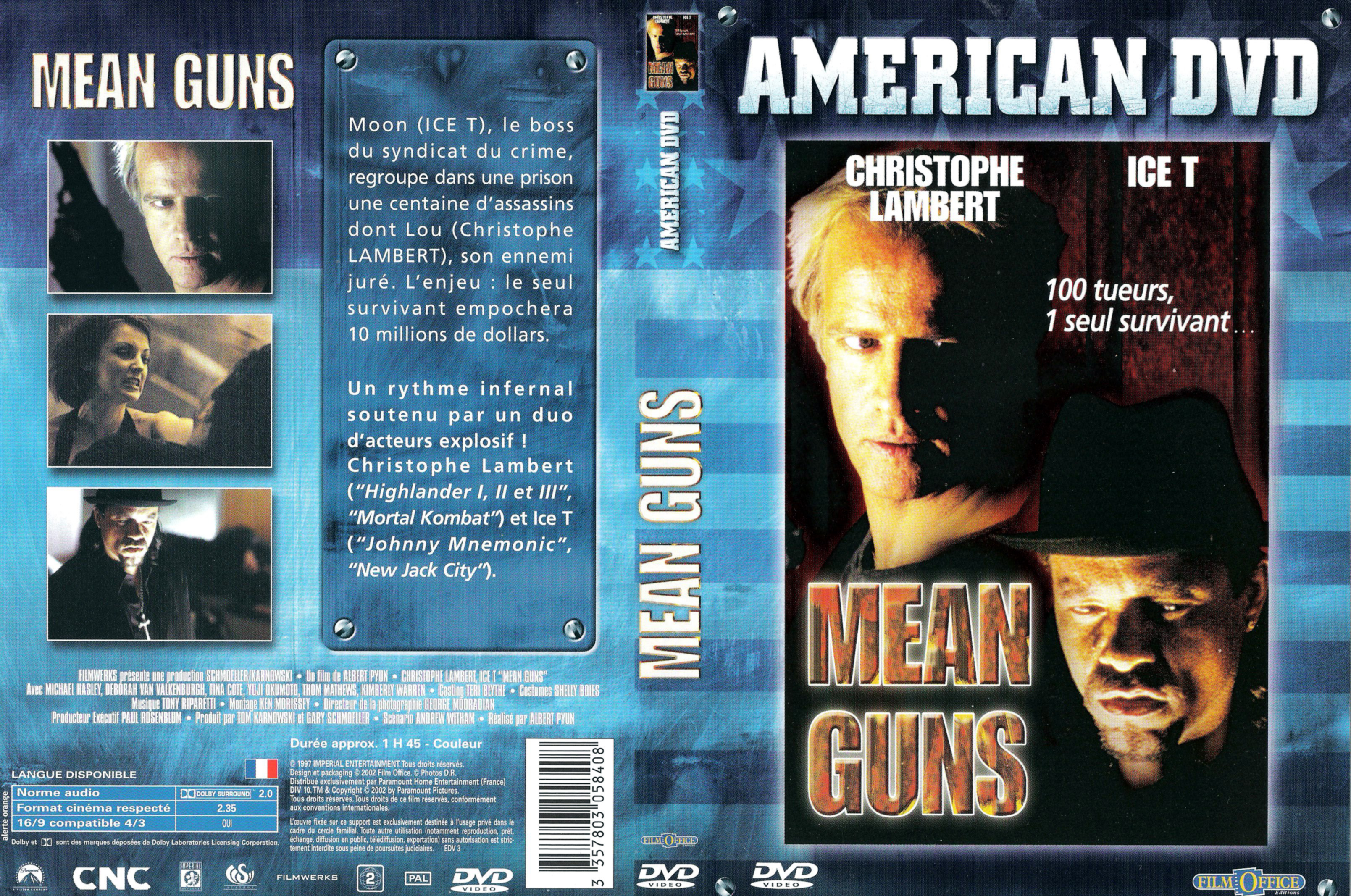 Jaquette DVD Mean guns v2
