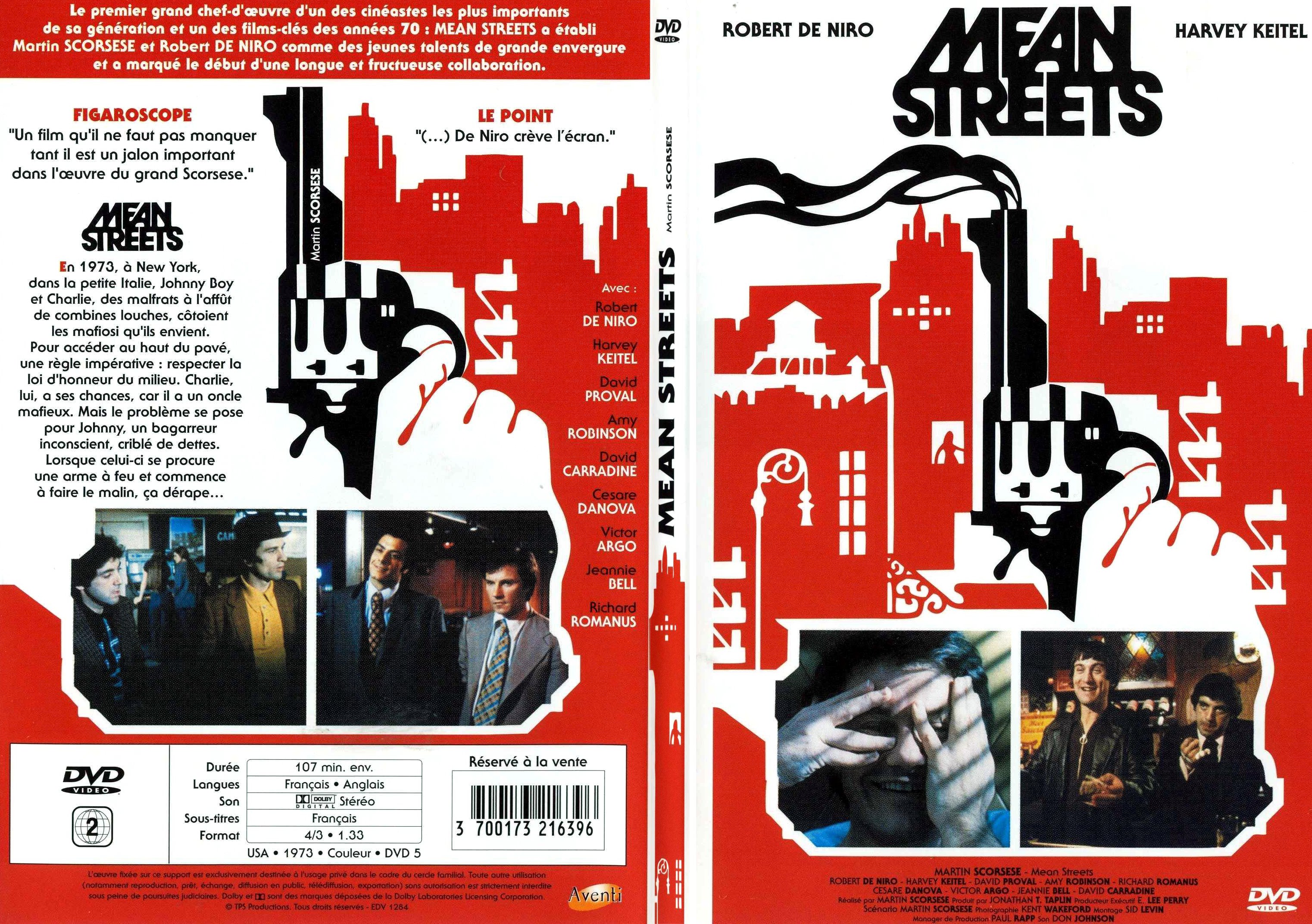 Jaquette DVD Mean streets - SLIM