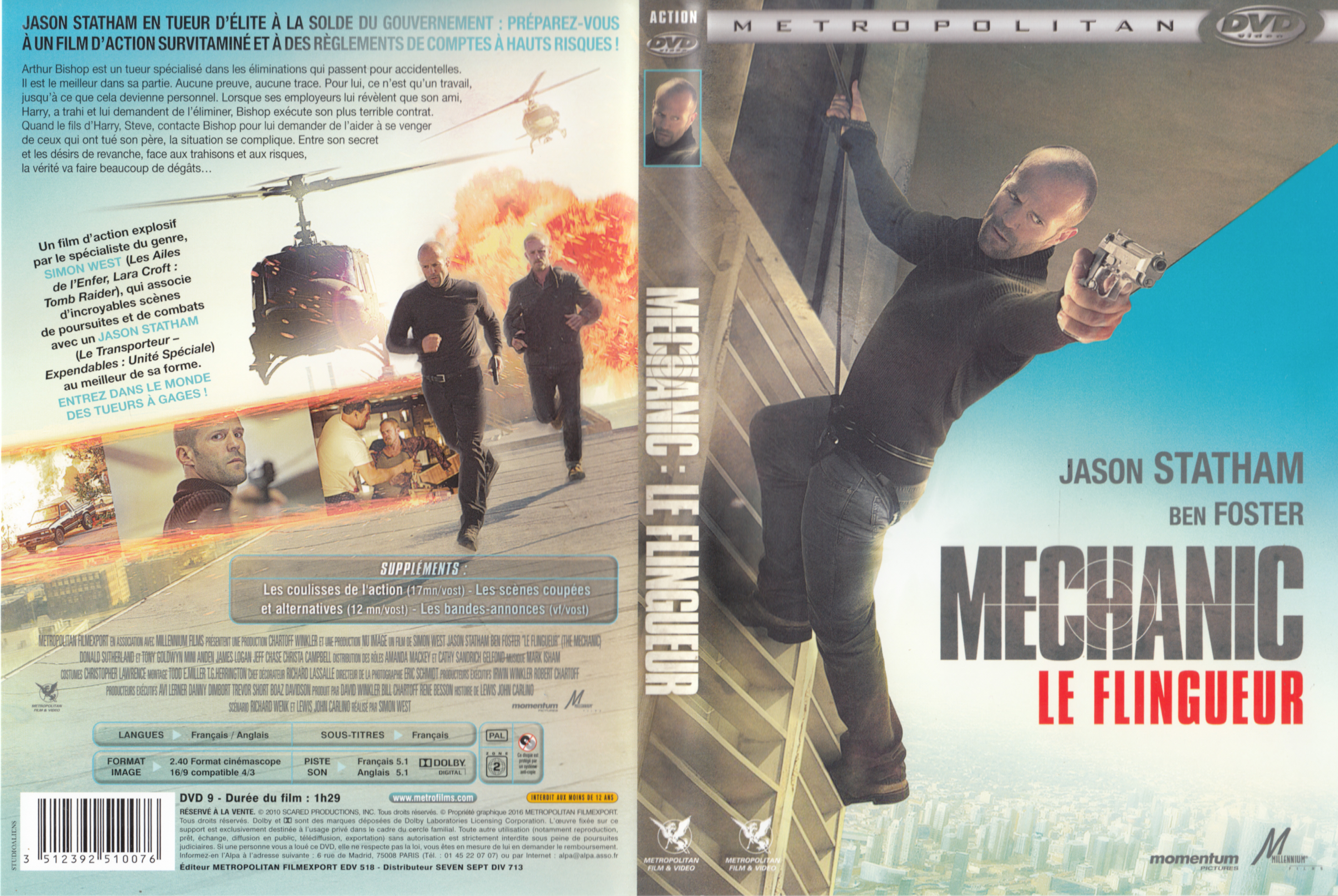 Jaquette DVD Mechanic Le flingueur
