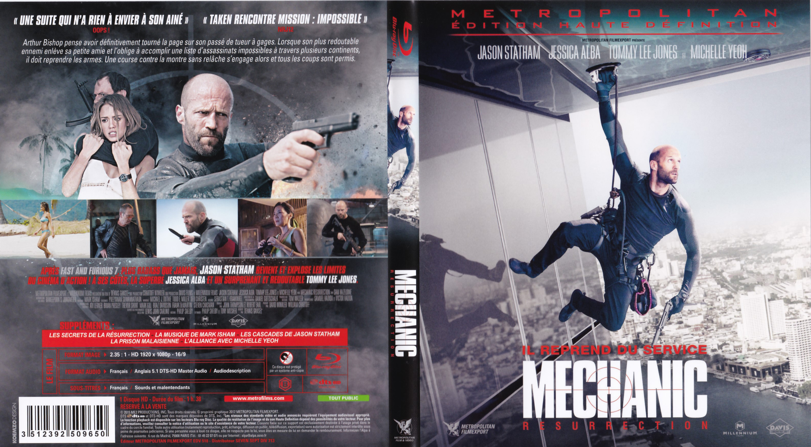 Jaquette DVD Mechanic Rsurrection (BLU-RAY)