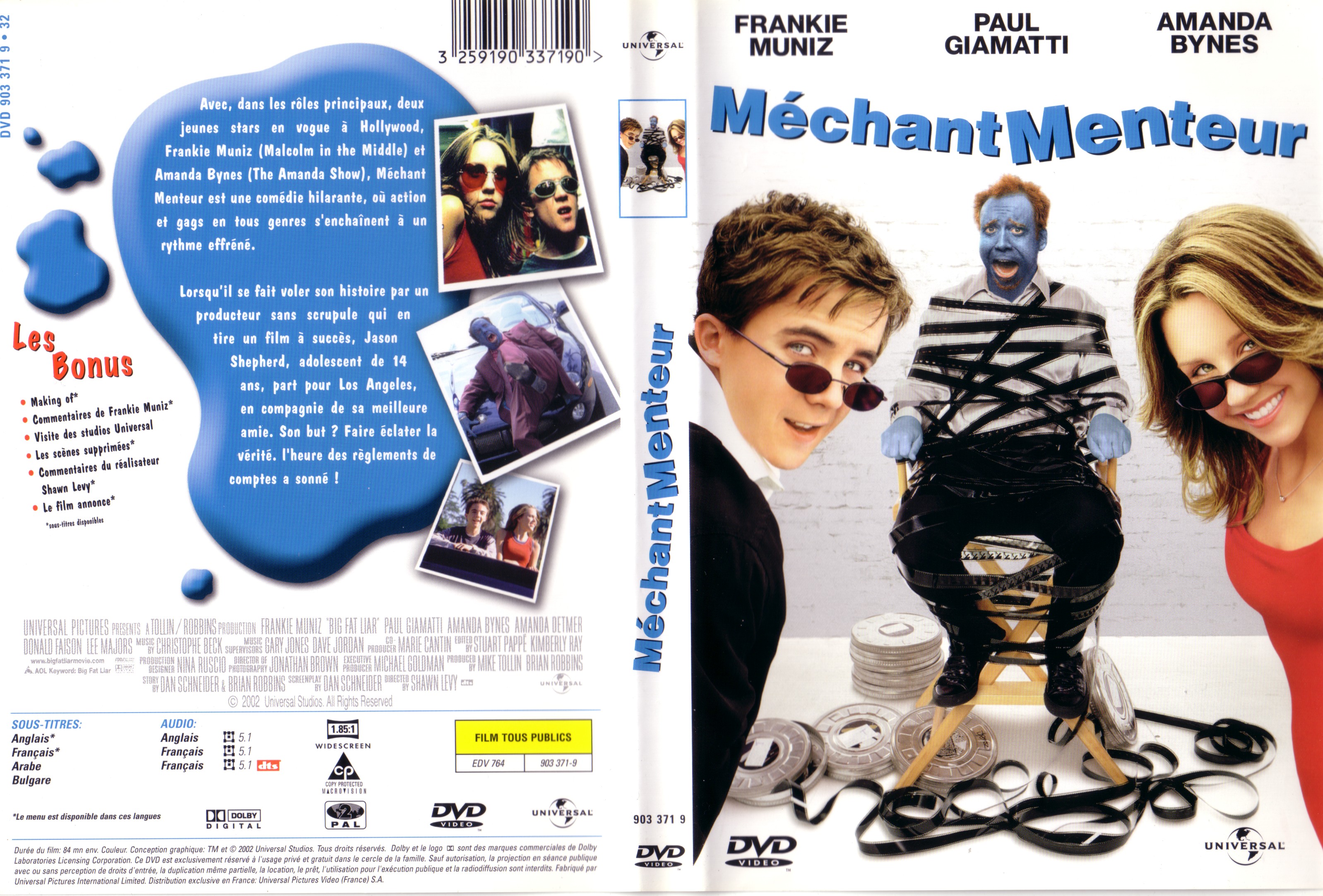 Jaquette DVD Mchant menteur v2