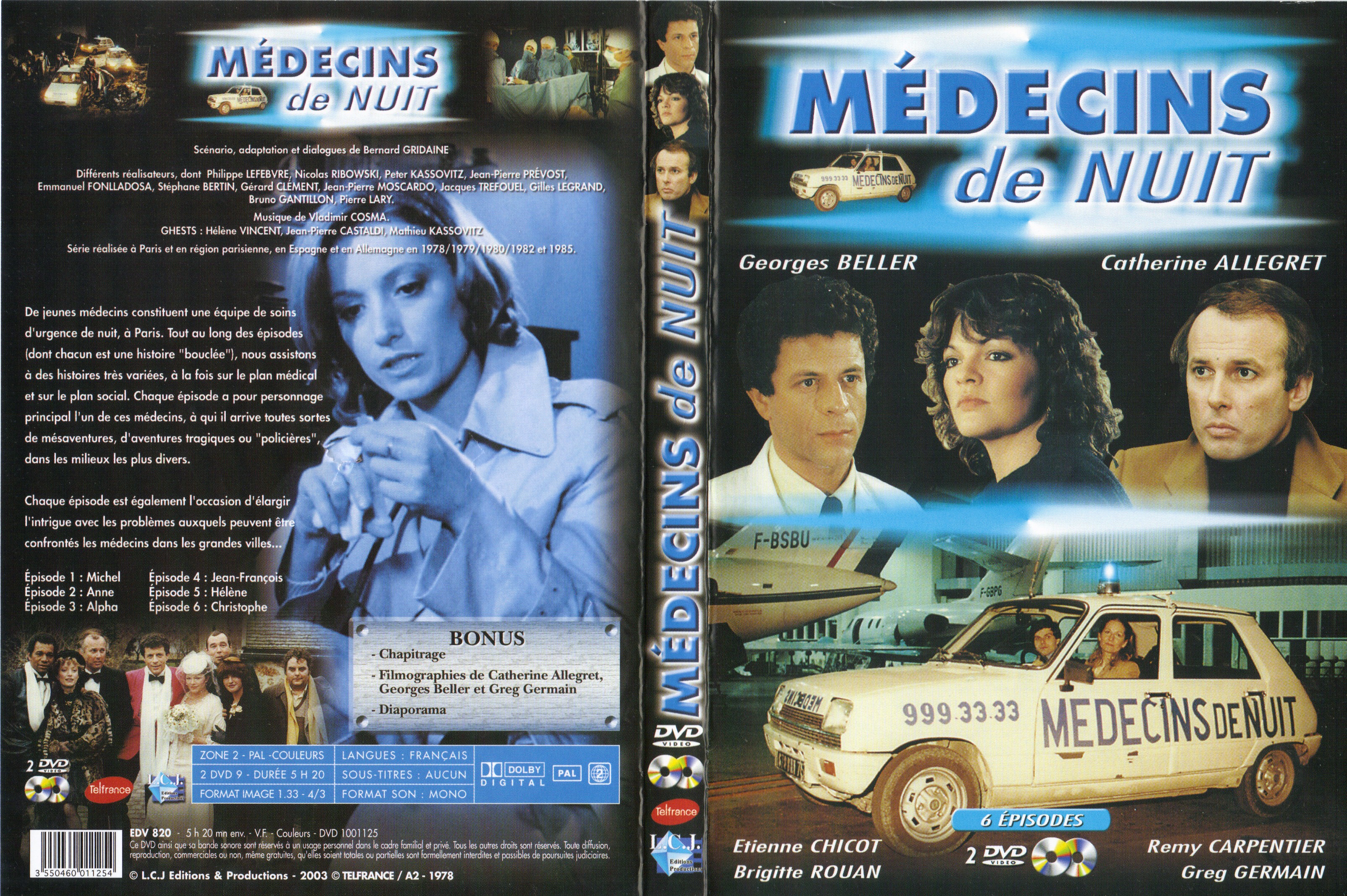 Jaquette DVD Mdecins de nuit