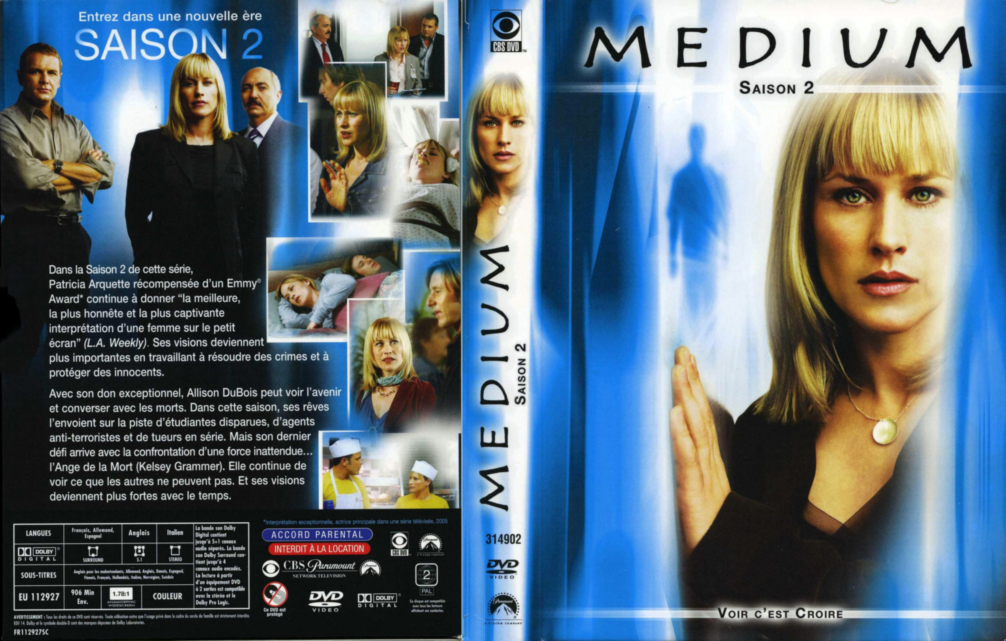 Jaquette DVD Medium Saison 2 COFFRET