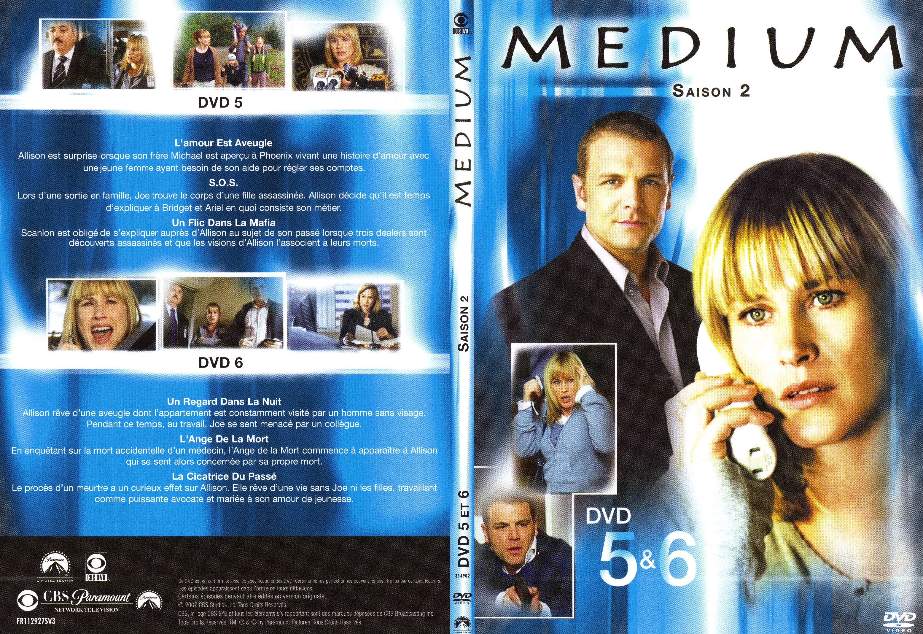 Jaquette DVD Medium Saison 2 DVD 3