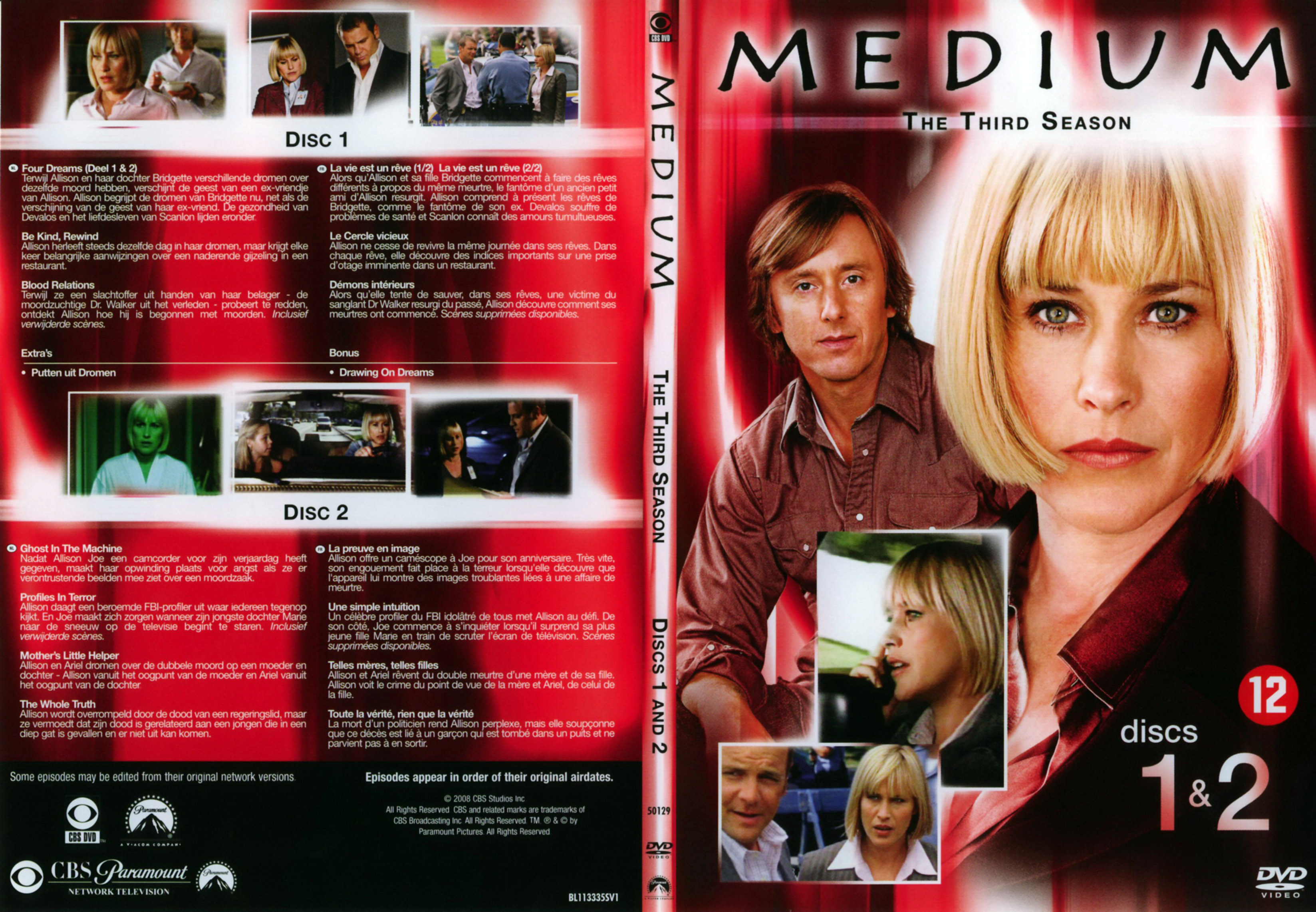 Jaquette DVD Mdium Saison 3 DVD 1