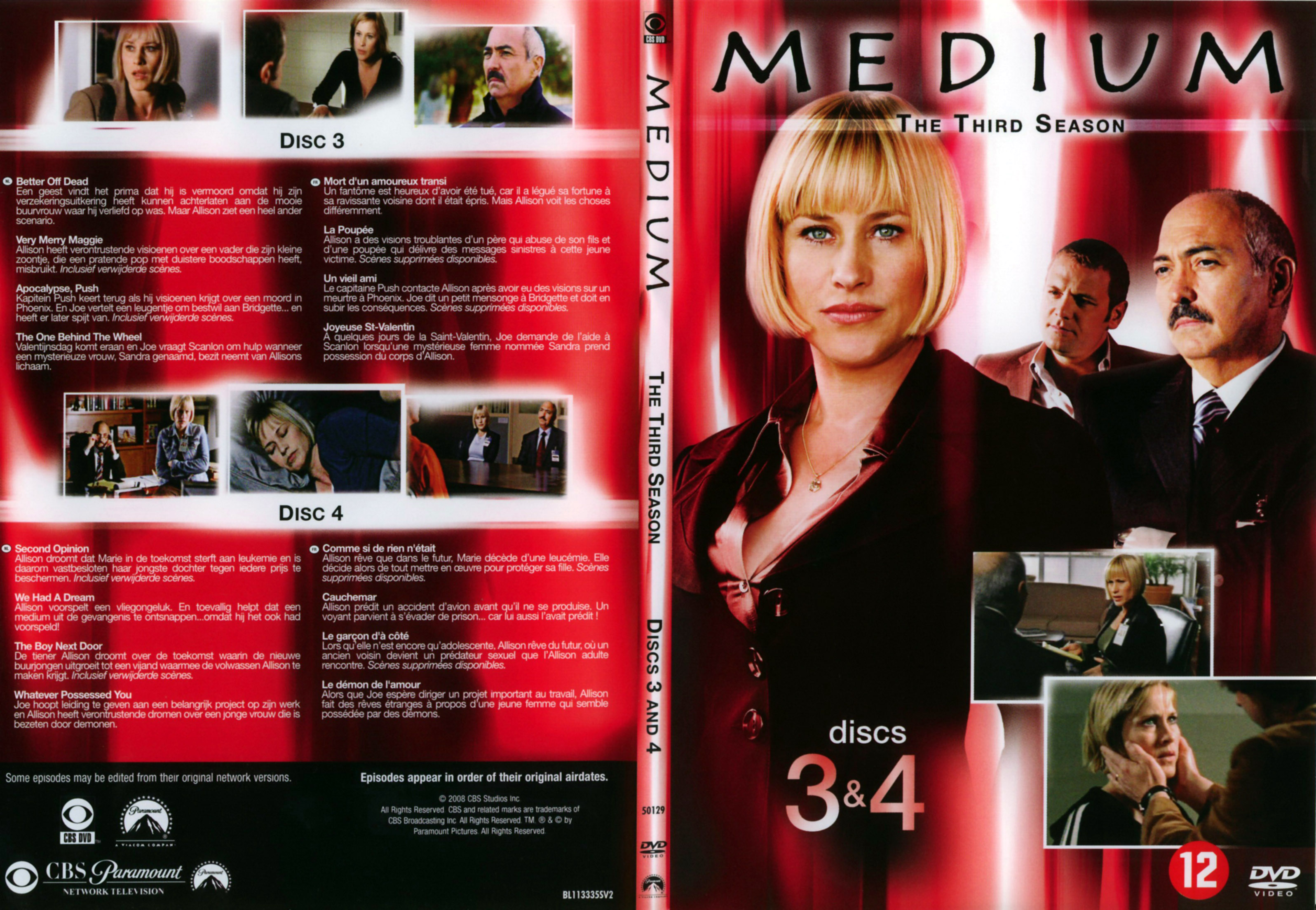 Jaquette DVD Mdium Saison 3 DVD 2