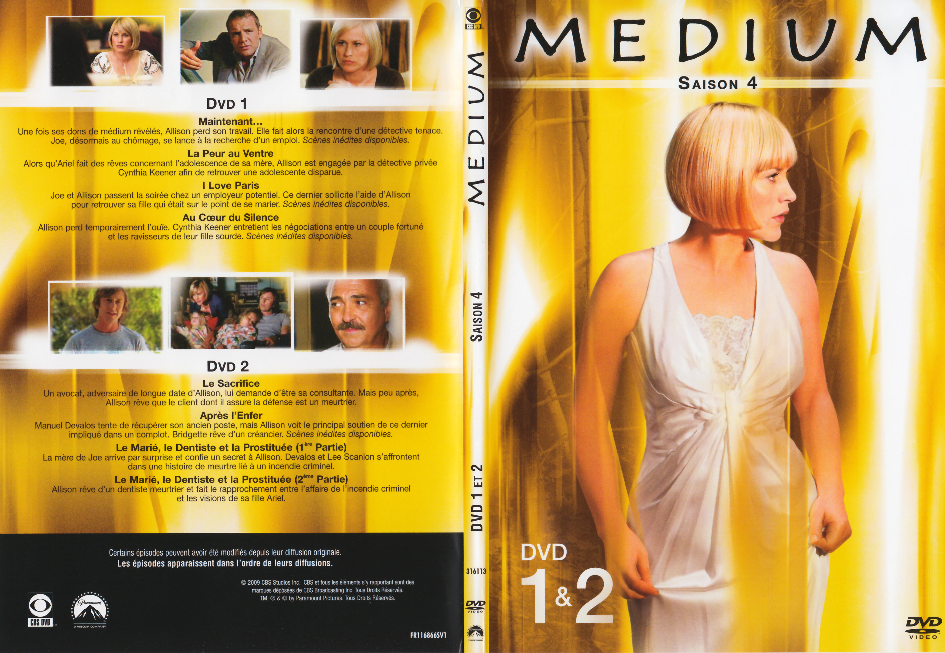Jaquette DVD Medium saison 4 DVD 1